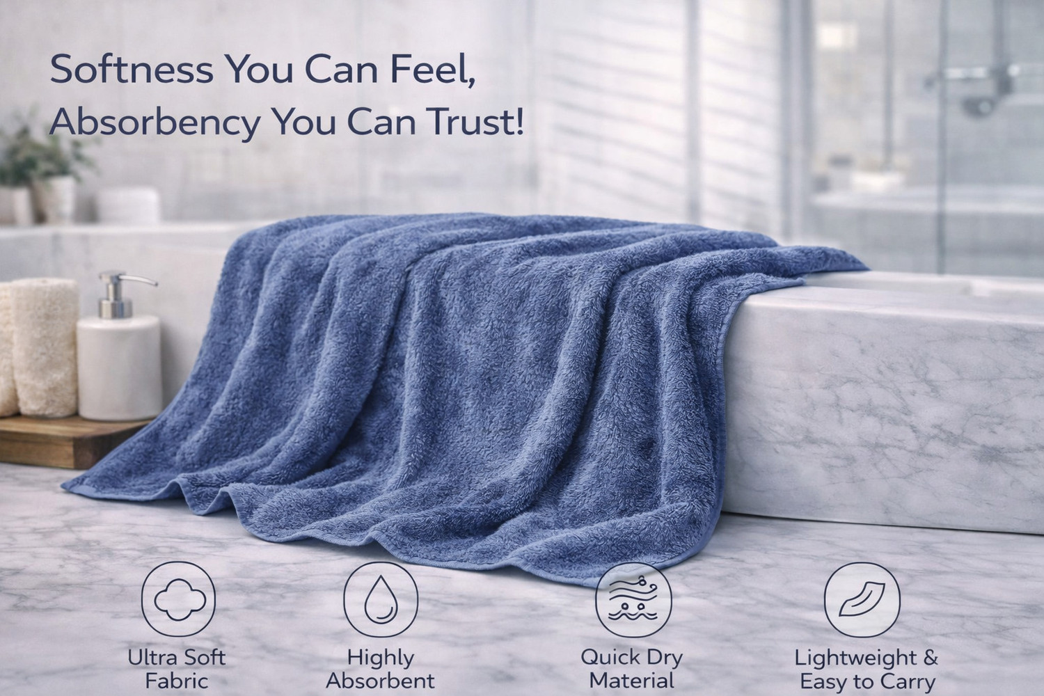 Image of Flipkart SmartBuy Microfiber 500 GSM Bath Towel