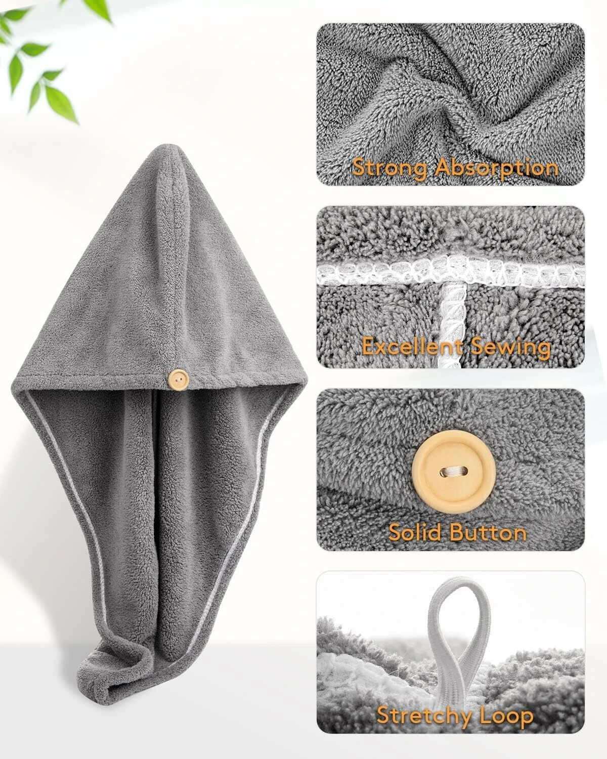 Image of Fezora Microfiber 500 GSM Hair Towel