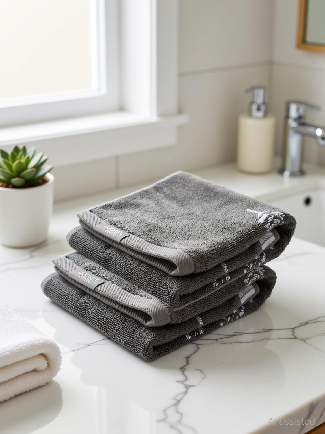 Image of JOCKEY Cotton 550 GSM Hand Towel Set