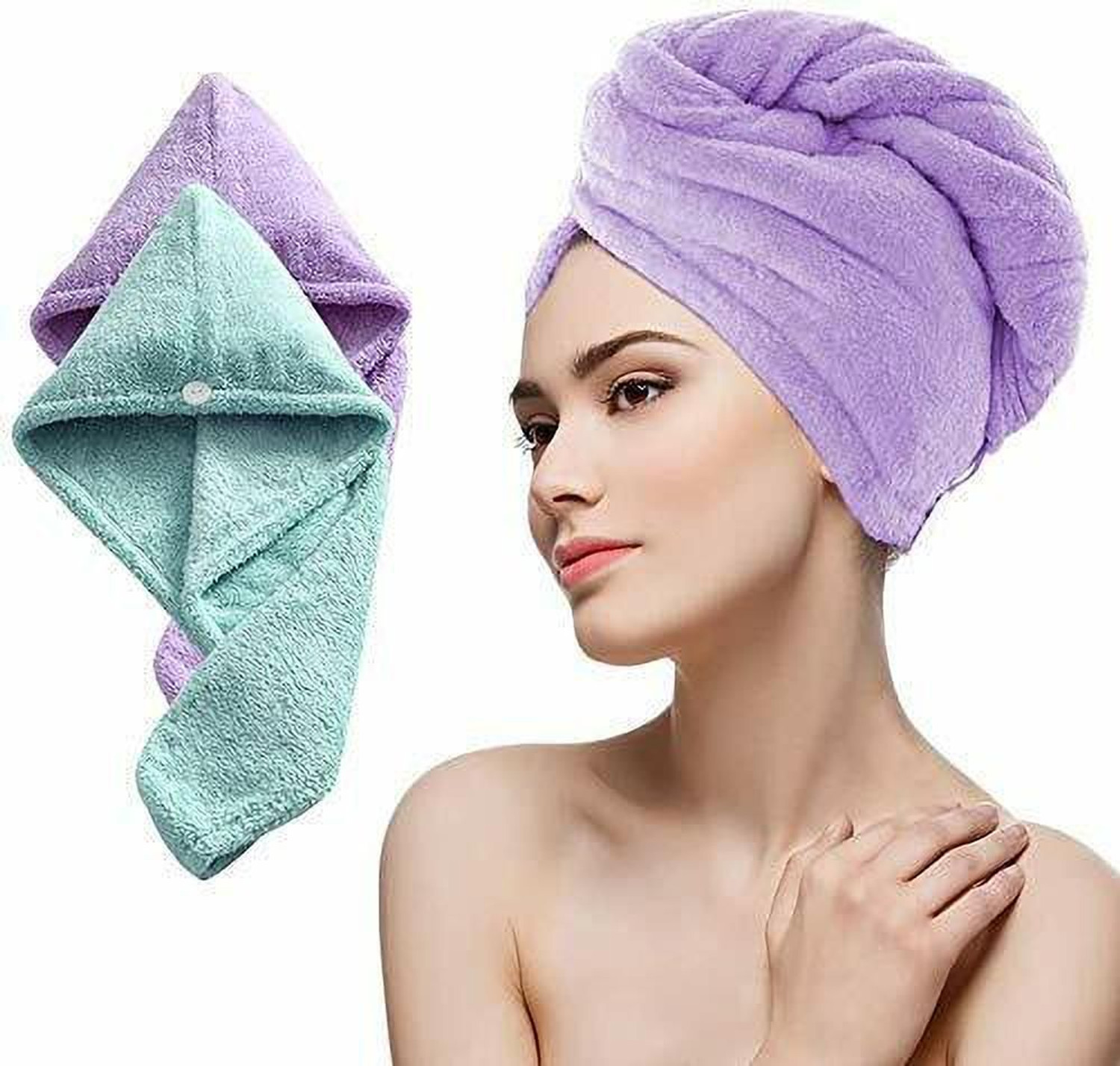 Image of saleszon Cotton 500 GSM Hair Towel