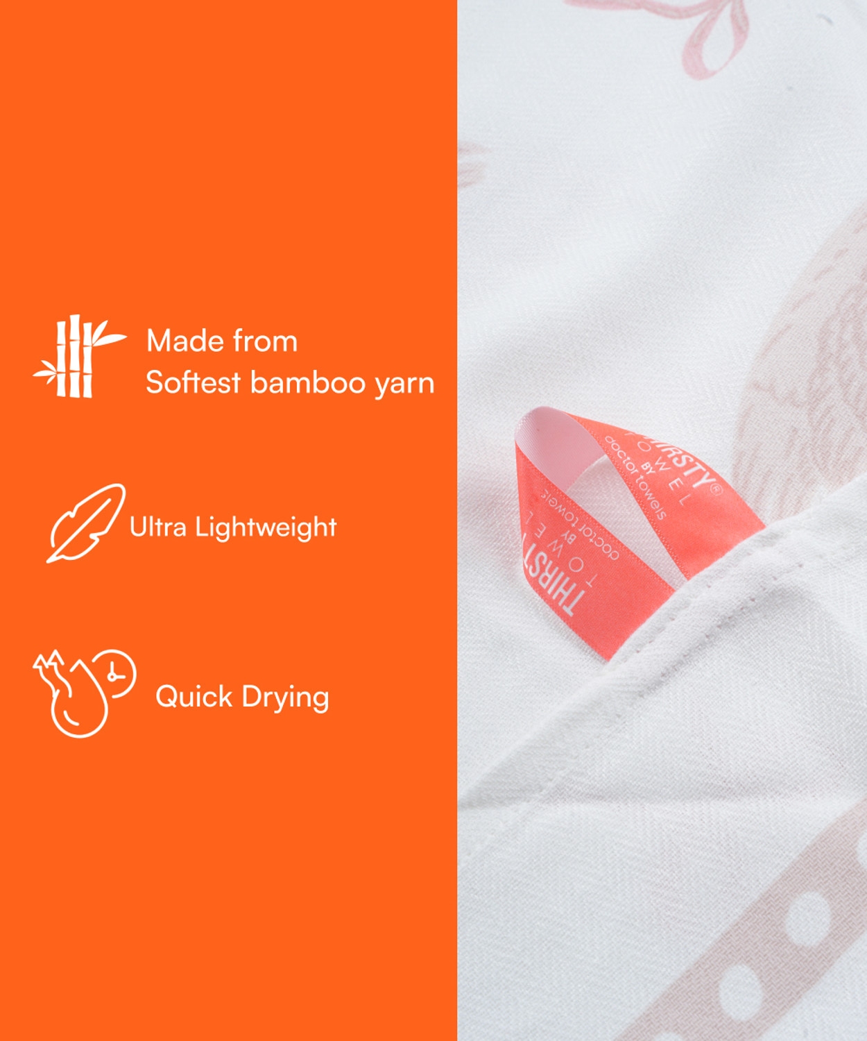 Image of Doctor Towels Bamboo 200 GSM Bath Towel