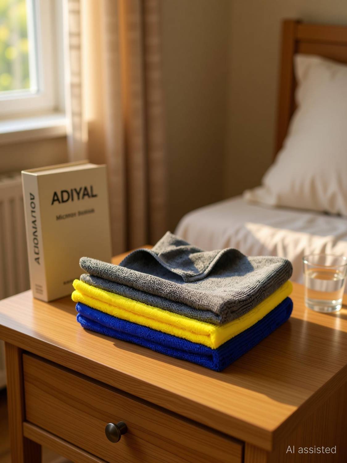 ADIYAL Microfiber 300 GSM Bath, Beach, Face, Hair, Hand, Sport Towel Set