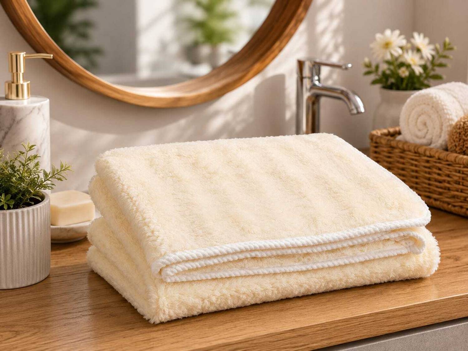 Satisfyn Microfiber 500 GSM Bath Towel - Image 1