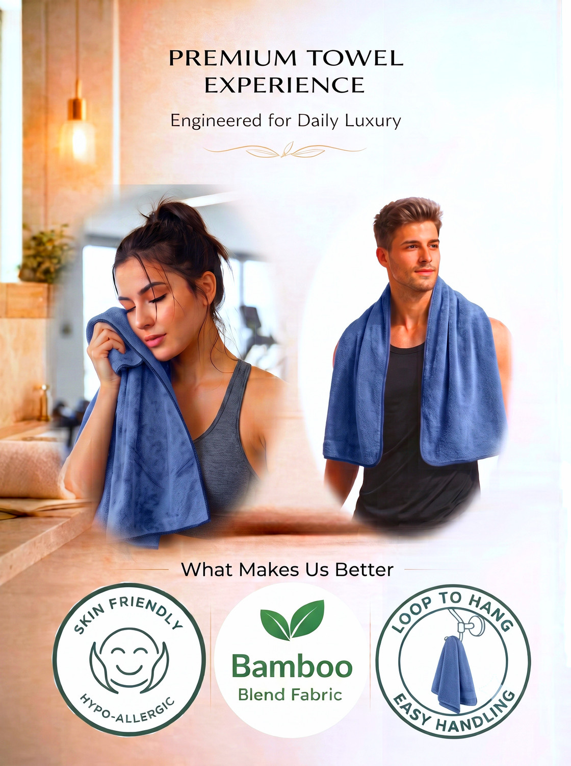 Image of PULUXE Microfiber 350 GSM Bath Towel