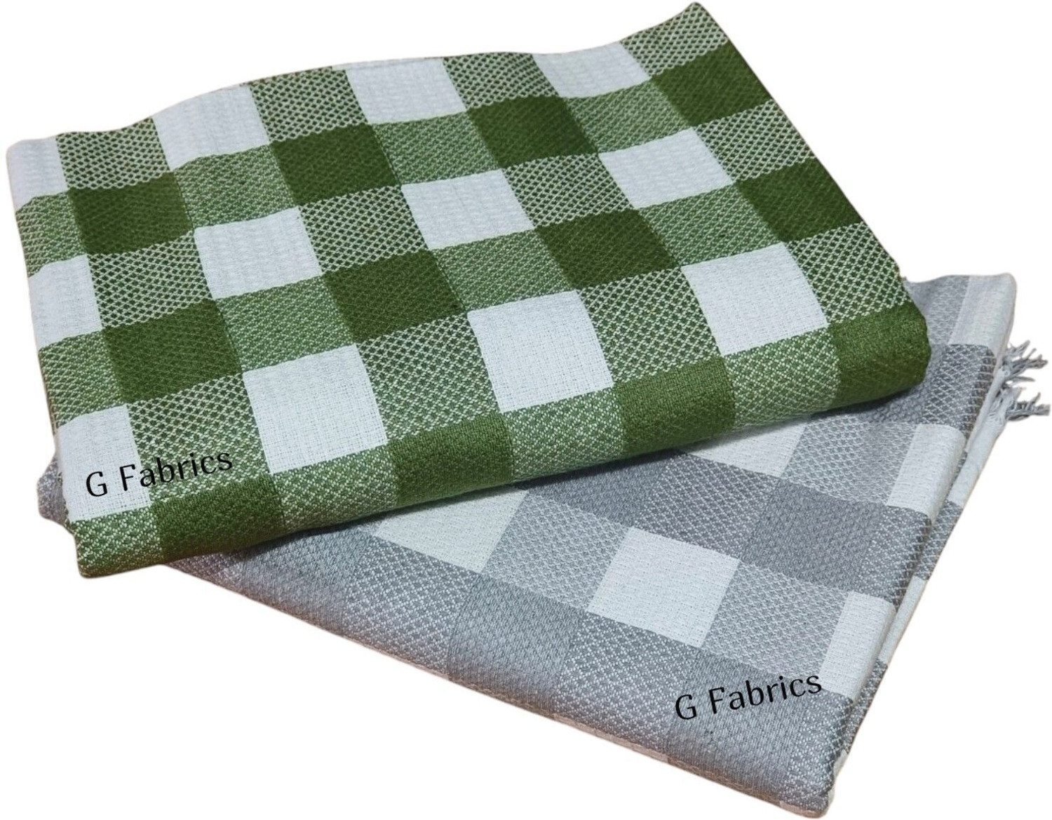 Image of G Fabrics Cotton 500 GSM Bath, Beach, Face, Hair, Hand, Sport Towel Set (Pack of 2)