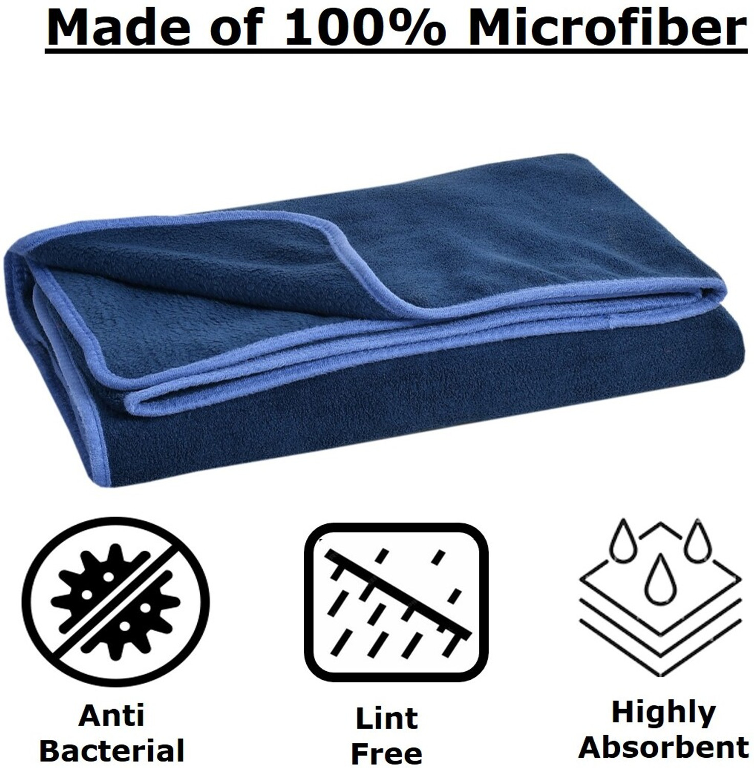 Image of Cotton Bolls Textiles Microfiber 340 GSM Bath Towel