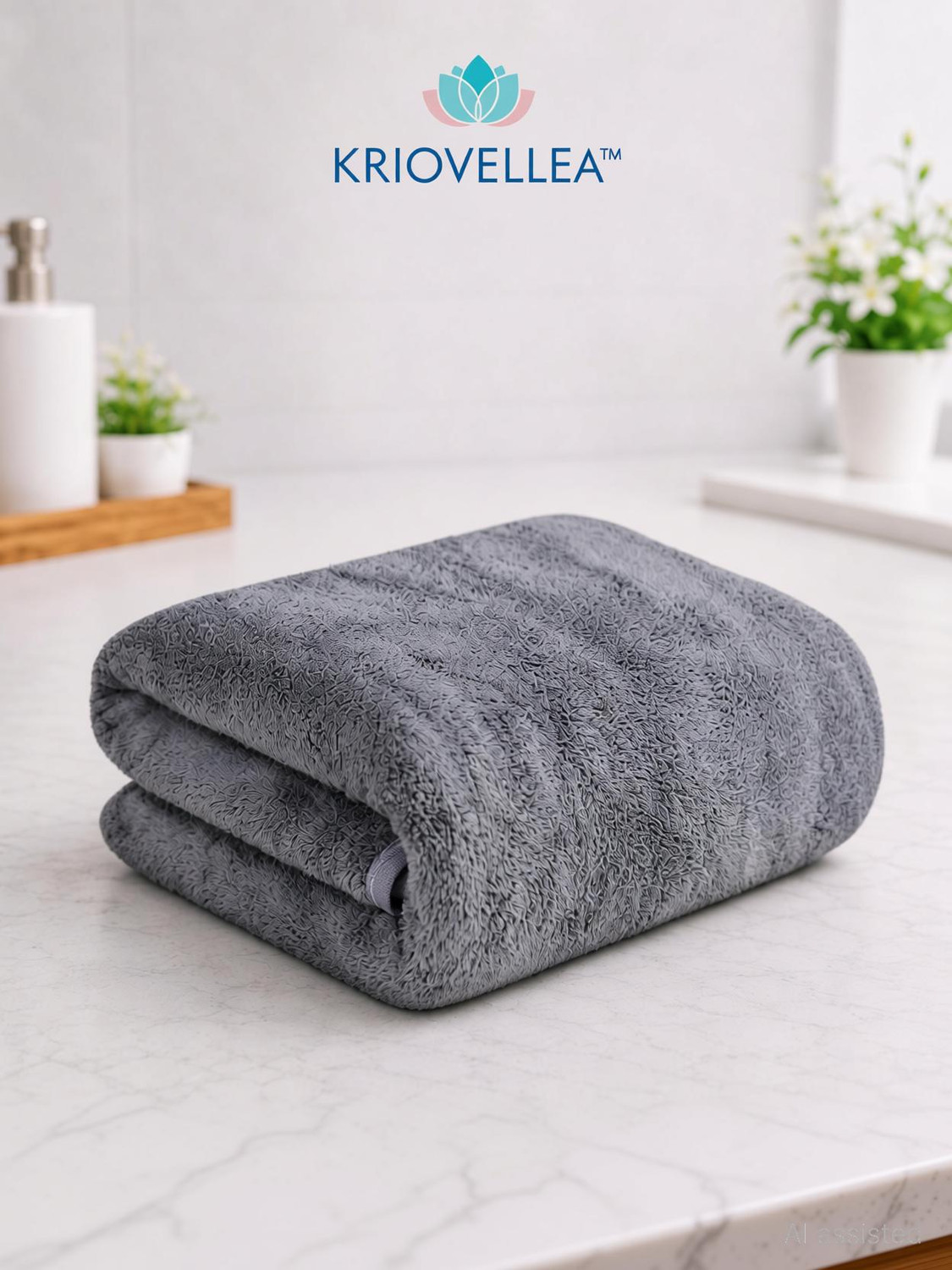 Image of KRIOVELLEA Microfiber 500 GSM Bath, Beach, Sport Towel