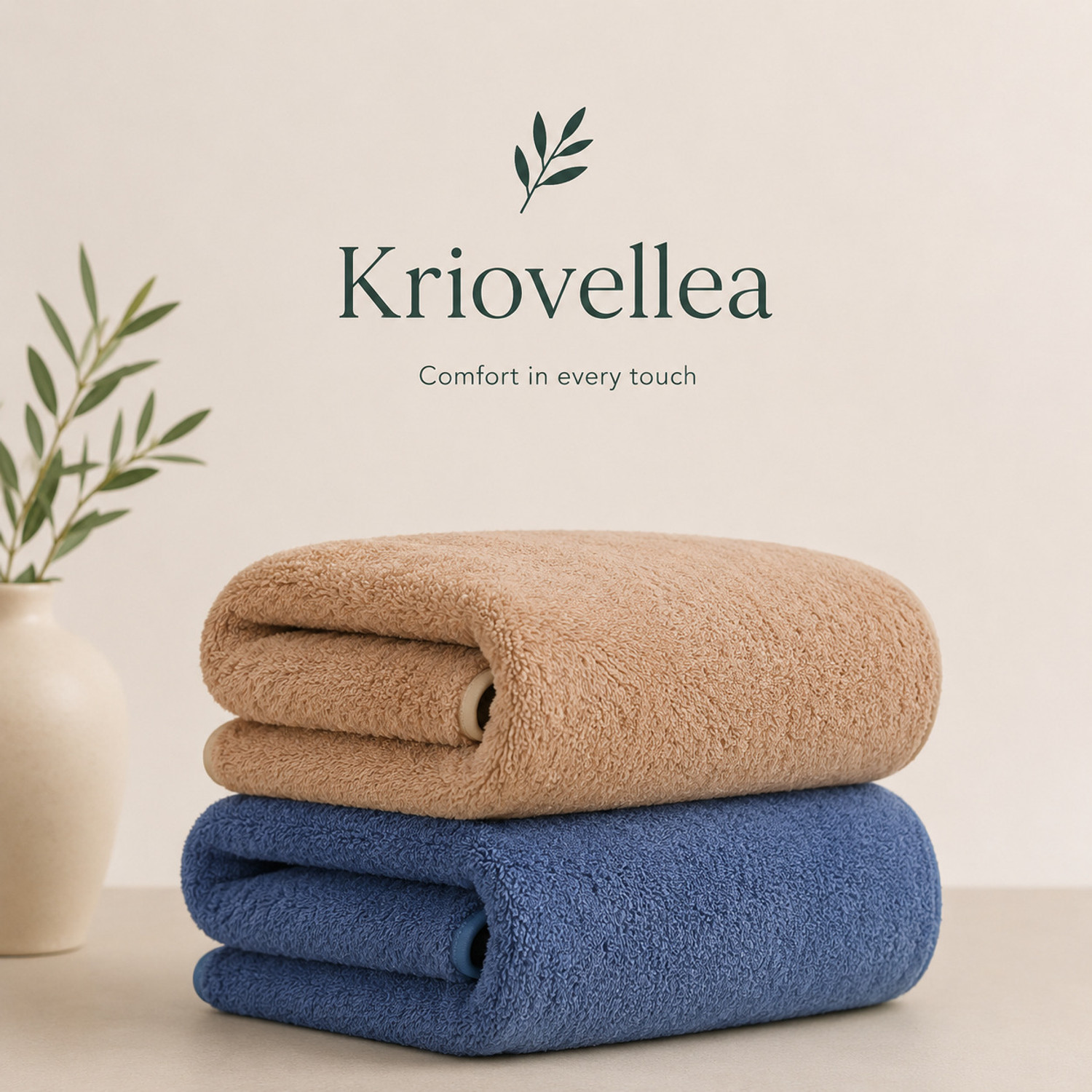 Image of KRIOVELLEA Microfiber 500 GSM Bath, Sport, Beach Towel