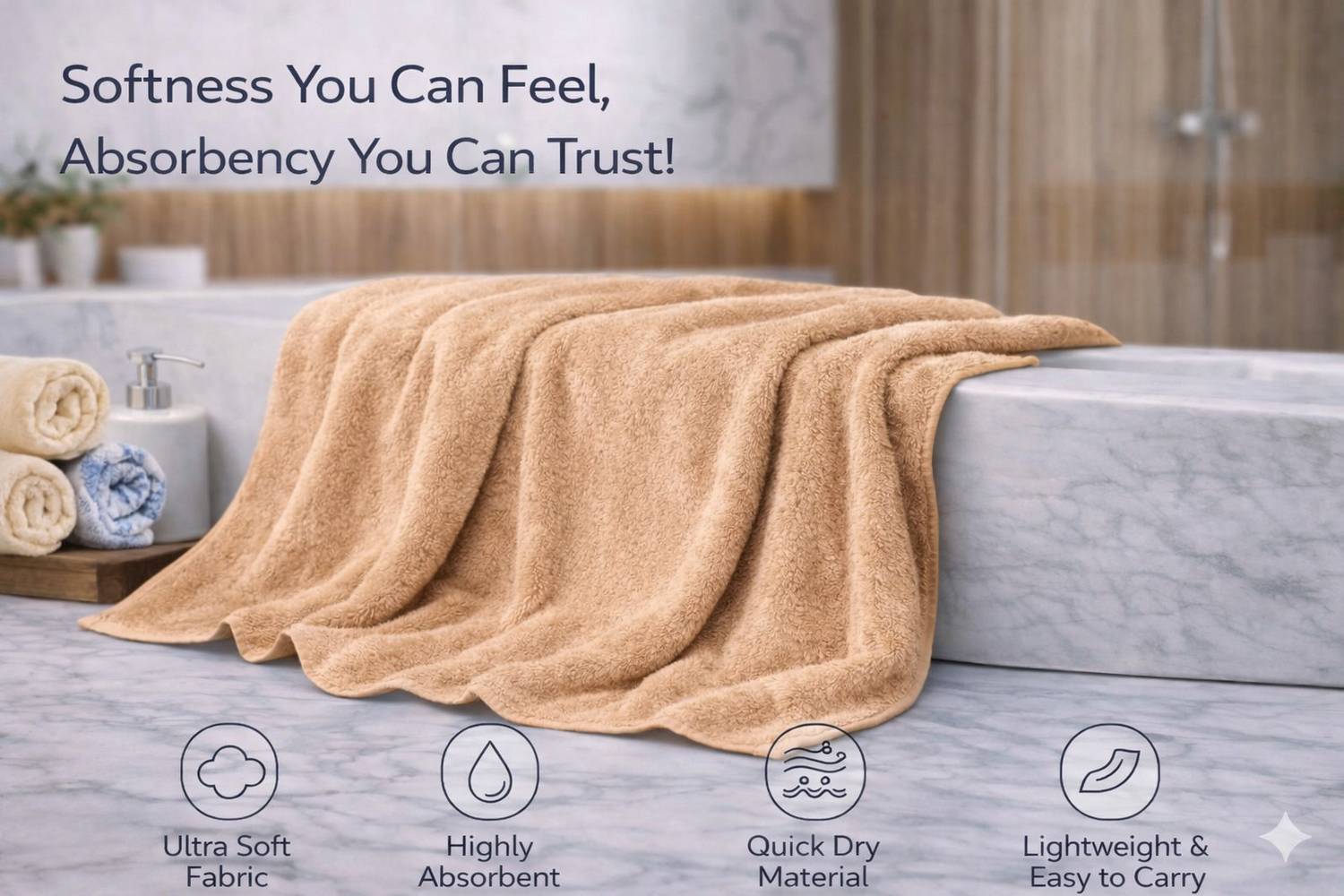 KRIOVELLEA Microfiber 500 GSM Towel Pack of 2 - Image 4
