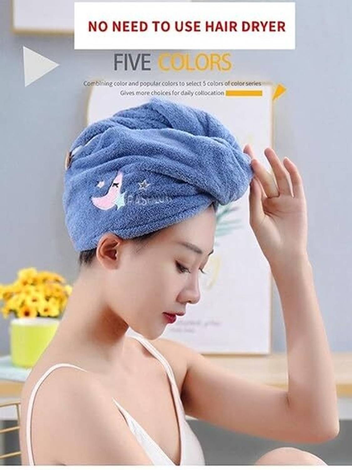 AkiN Microfiber 500 GSM Hair Towel