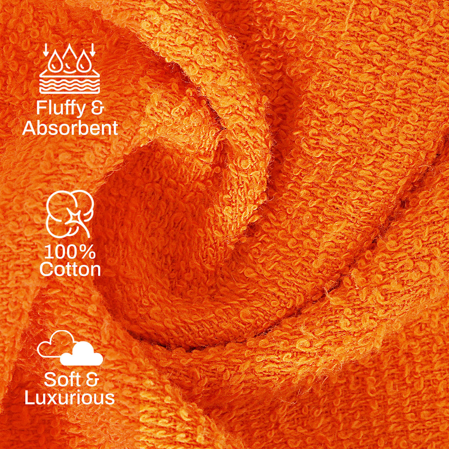 Image of Layers Cotton 380 GSM Face Towel Set (Pack of 12)