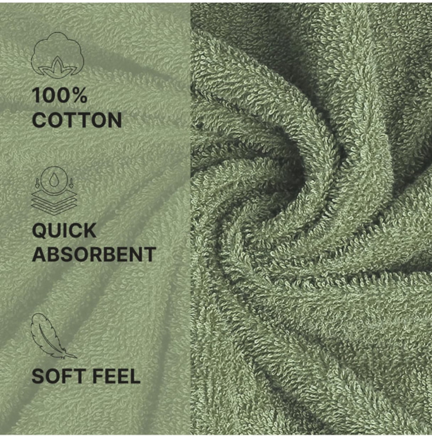 Image of welspun quikdry Cotton 450 GSM Bath, Beach, Face, Hair, Hand, Sport Towel