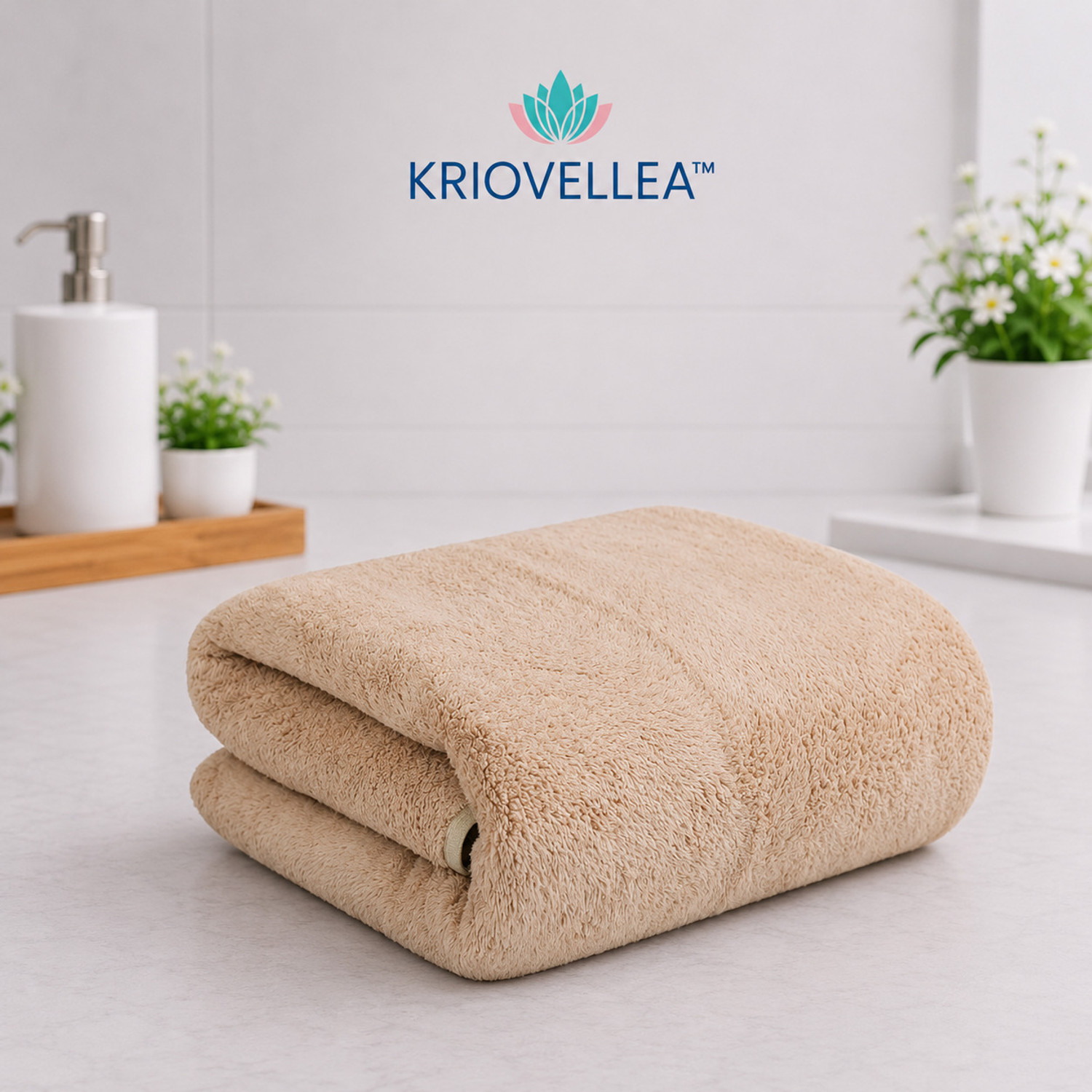 Image of KRIOVELLEA Microfiber 500 GSM Bath, Beach, Sport Towel