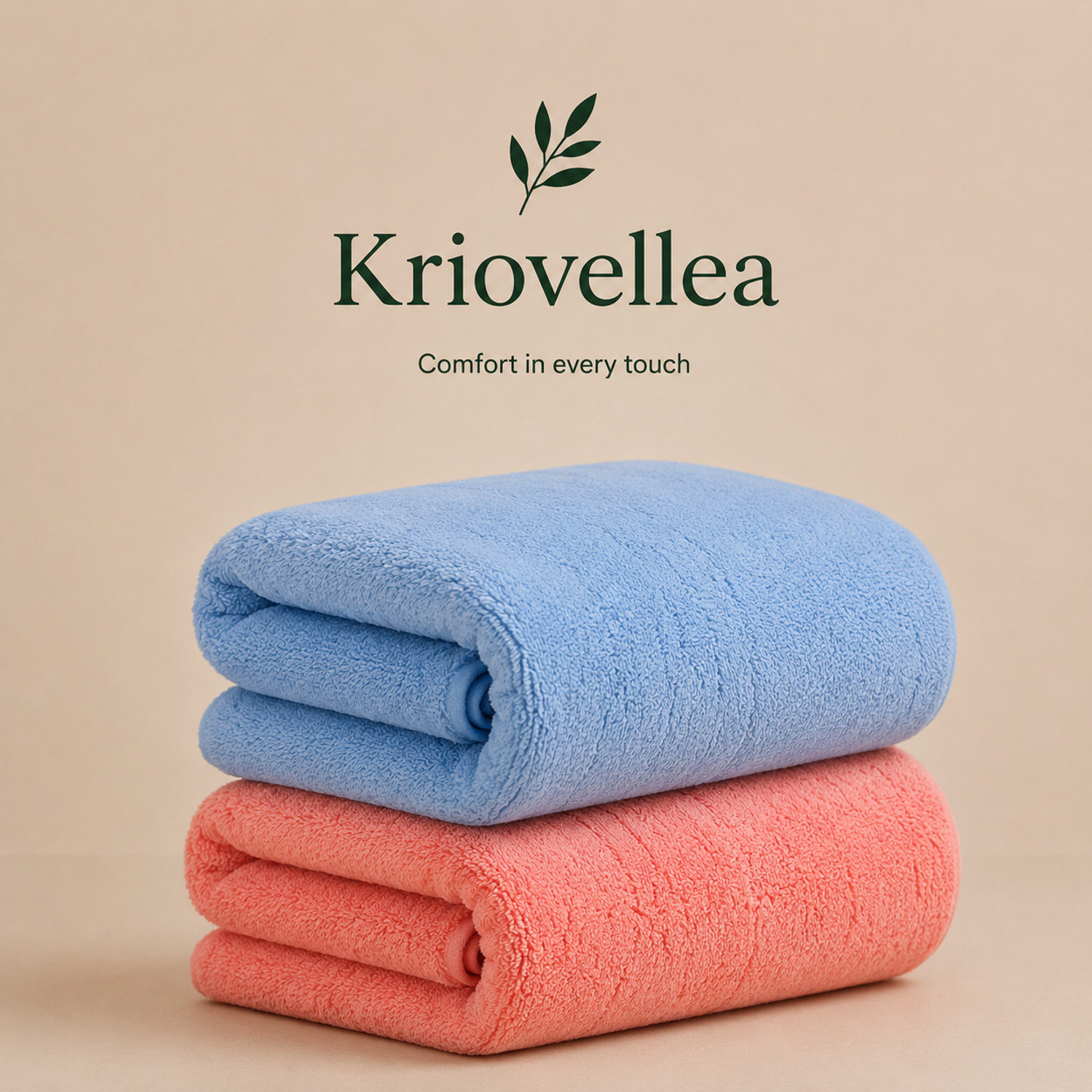 Image of KRIOVELLEA Microfiber 500 GSM Bath, Sport, Beach Towel