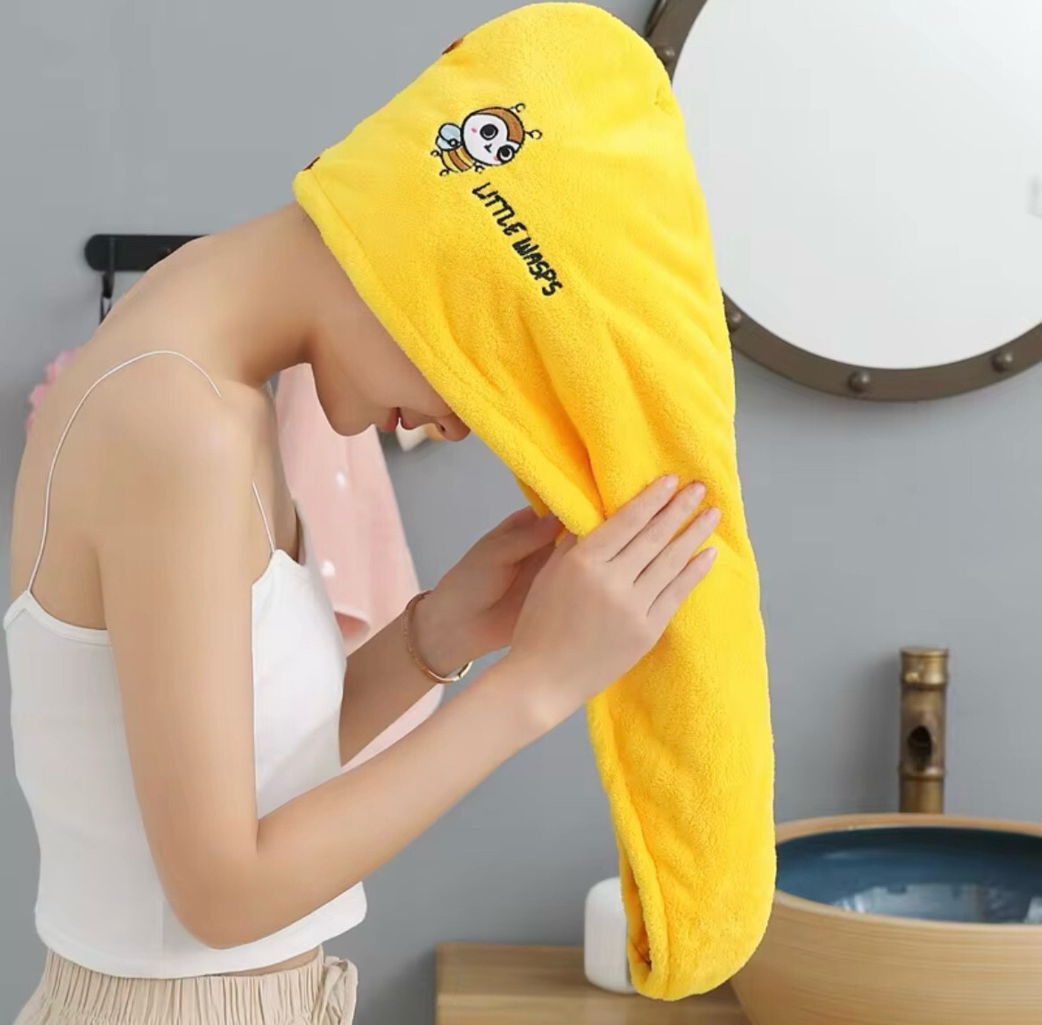 Image of AKDC Microfiber, Cotton 400 GSM Hair, Beach, Sport, Bath Towel