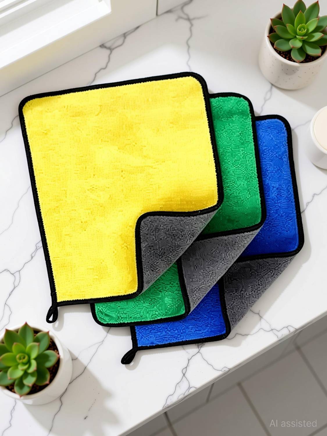 ADIYAL Microfiber 600 GSM Bath, Beach, Face, Hair, Hand, Sport Towel Set