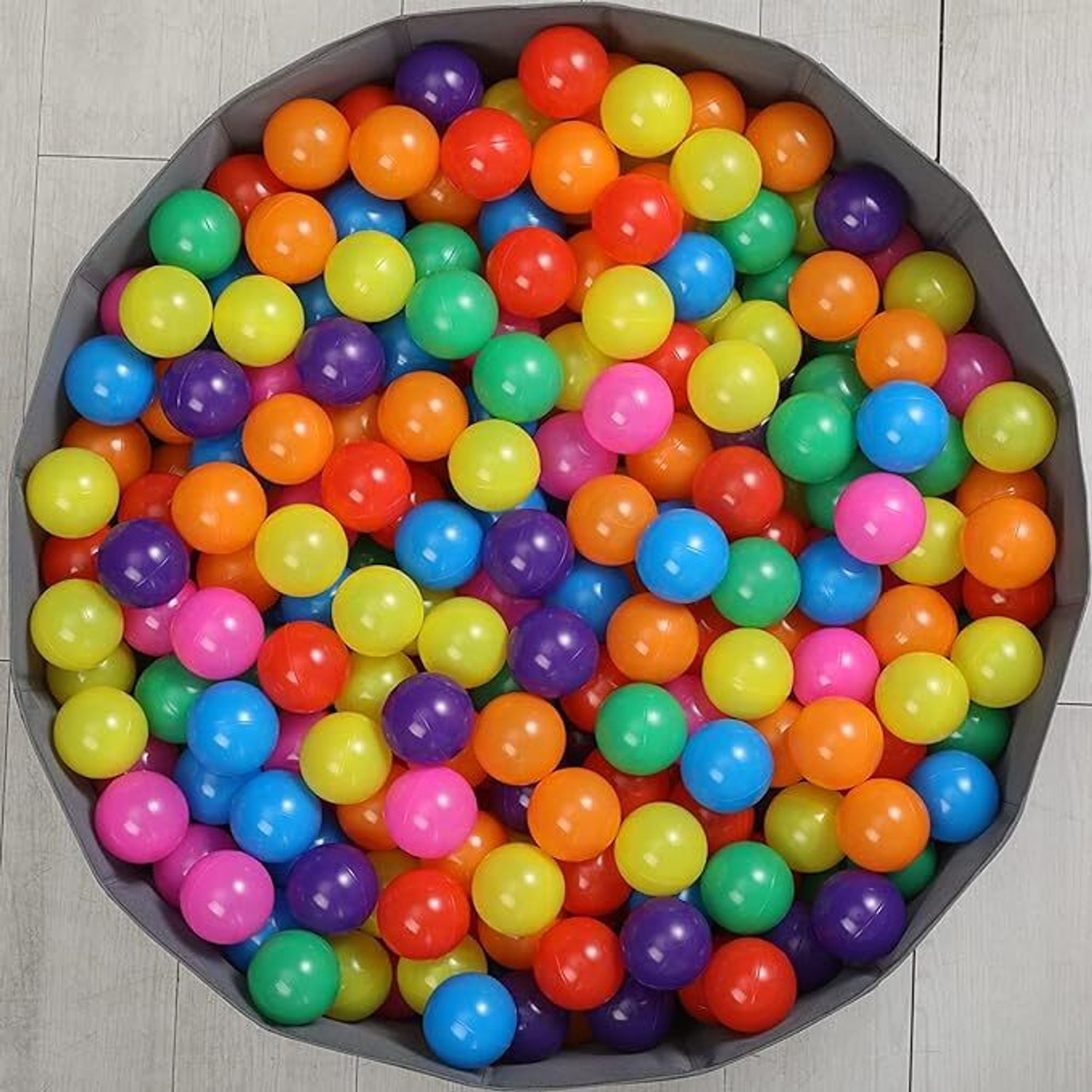 Image of BEBESMILE 24 Pcs of 6 cm Soft Colorfull Plastic Balls and Multicolor Pool Pit Balls Kids