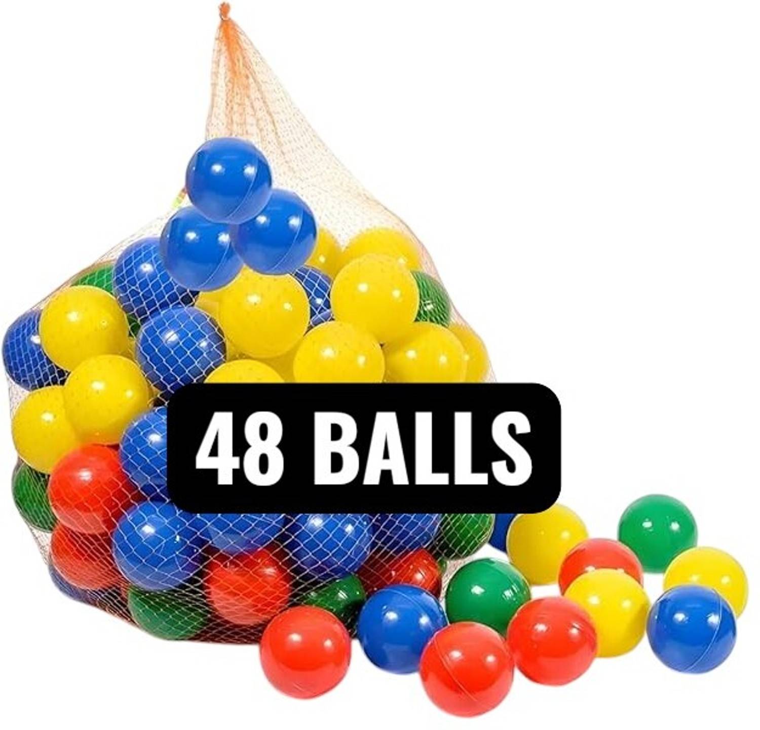 Bellinasmile 48 Balls 6cm Baby Multicolour Balls for Kids Pool Pit/Ocean Ball Bath Toy Bath Toy