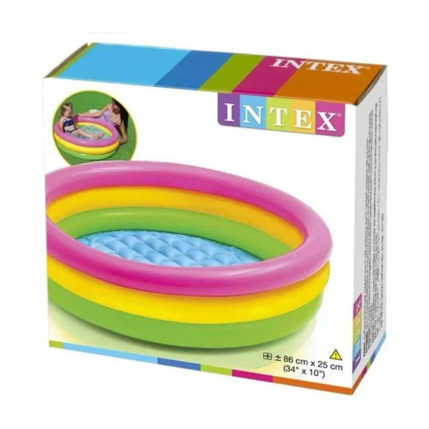 Image of HouseOfCommon 2ft Baby Pool Bath Water Tub for Kids Soft Inflatable Kid's, Kid's Swimming Tub