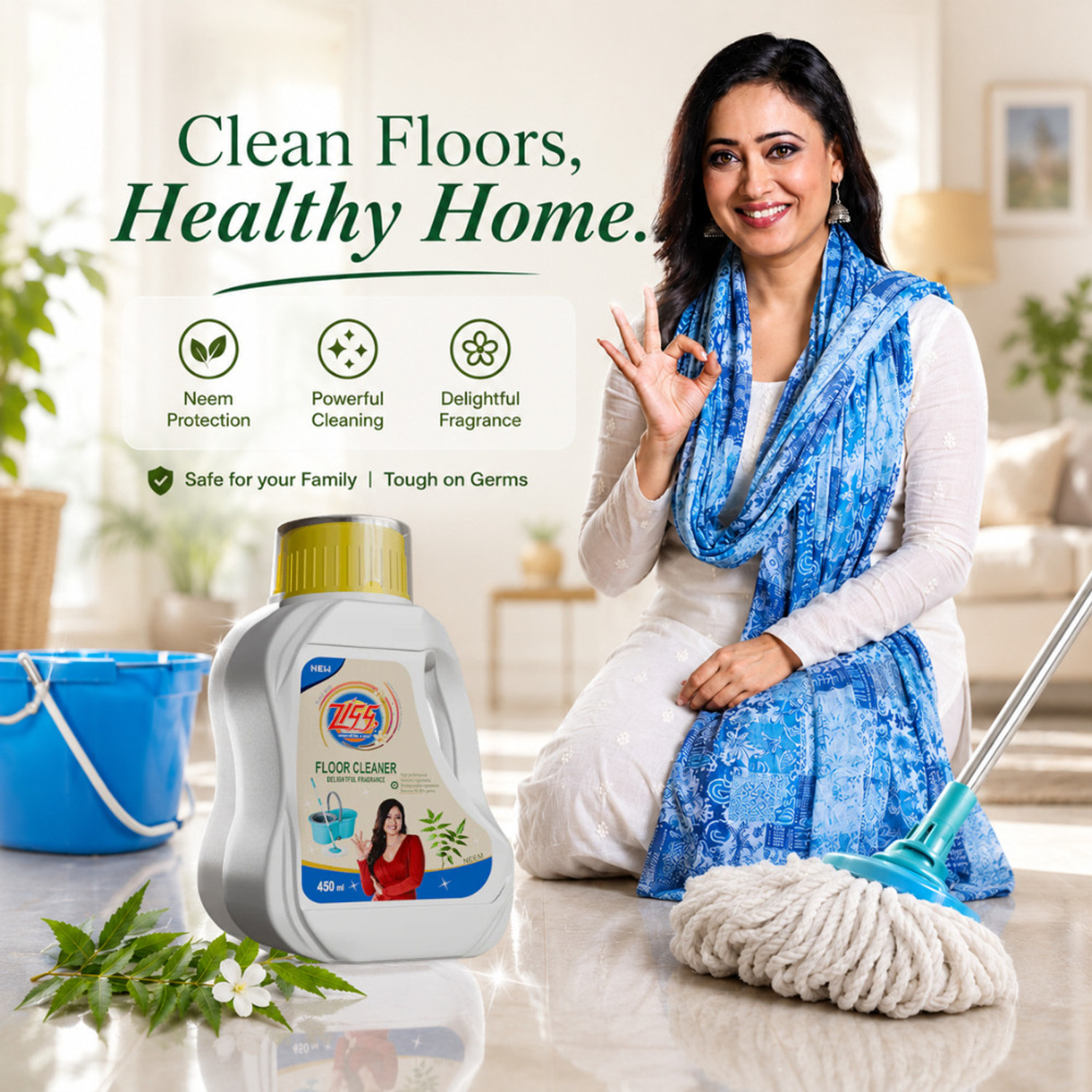 Image of Zigg Floor Cleaner 450ml Delightful Fragrance