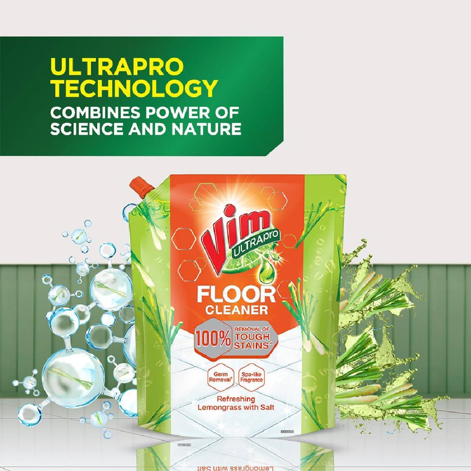 Vim FC UltraPro | Lemongrass | 1.8L | Pouch Lemongrass Price in