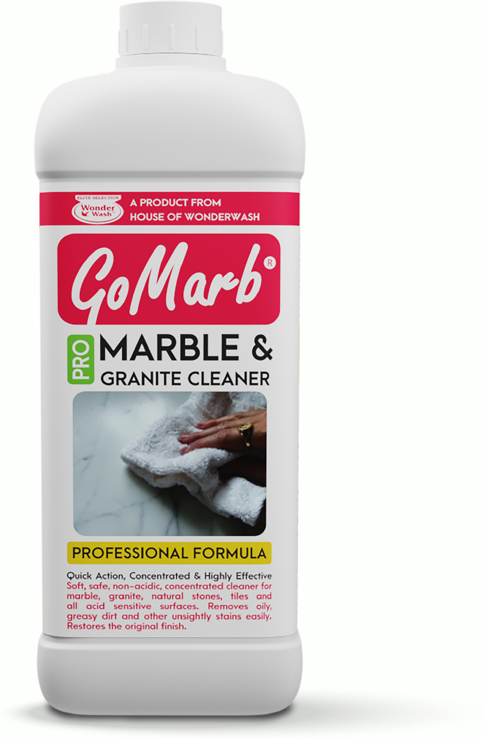 Image of GoMarb Pro Marble & Granite Cleaner (1 L) | Non Acidic - Safe - Effective Cleaner that restores the Original Look REGULAR