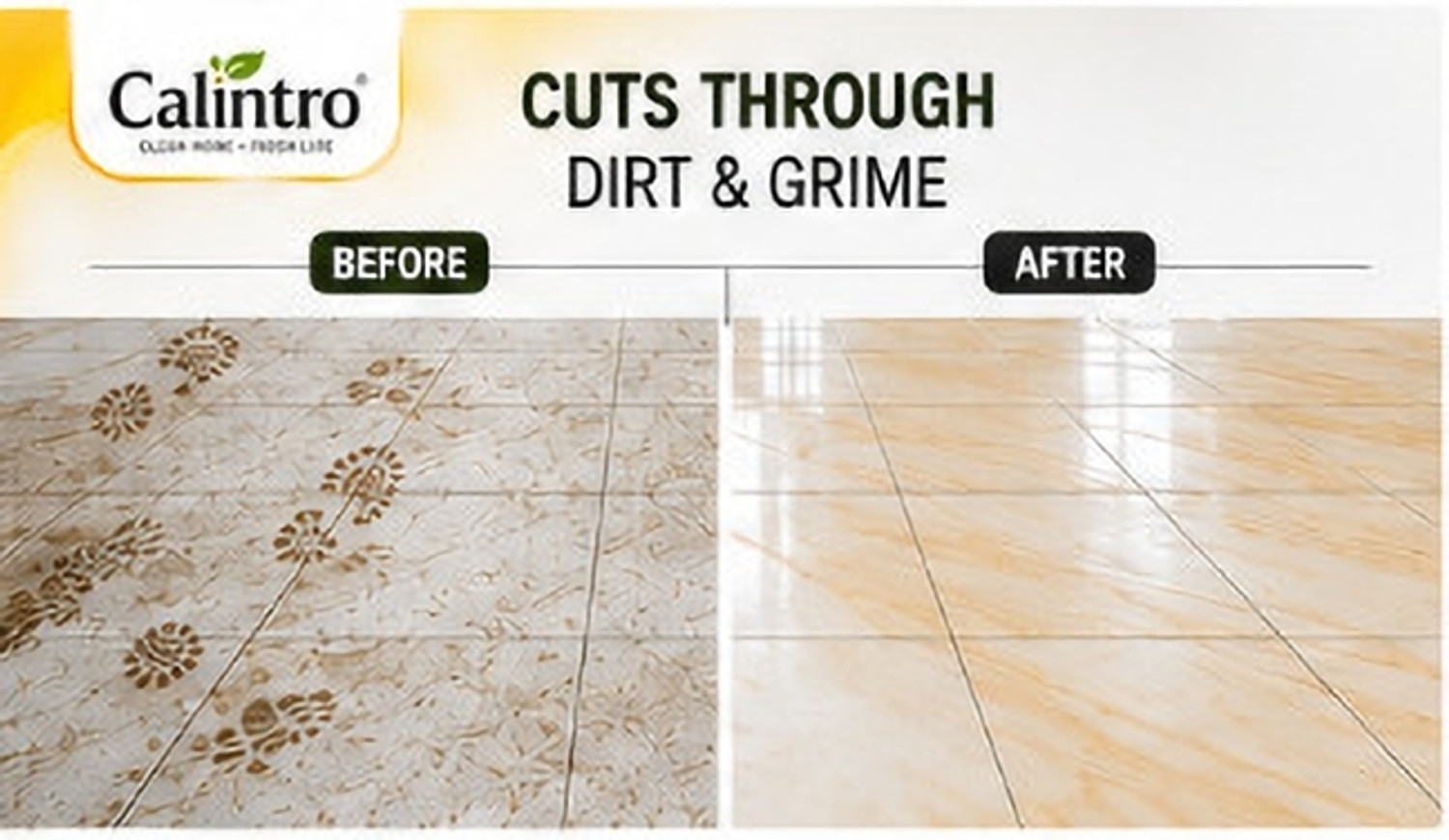 Image of Calintro Lemon Floor Cleaner 5L Powerful Stain Remover Fresh Fragrance Formula Lemon
