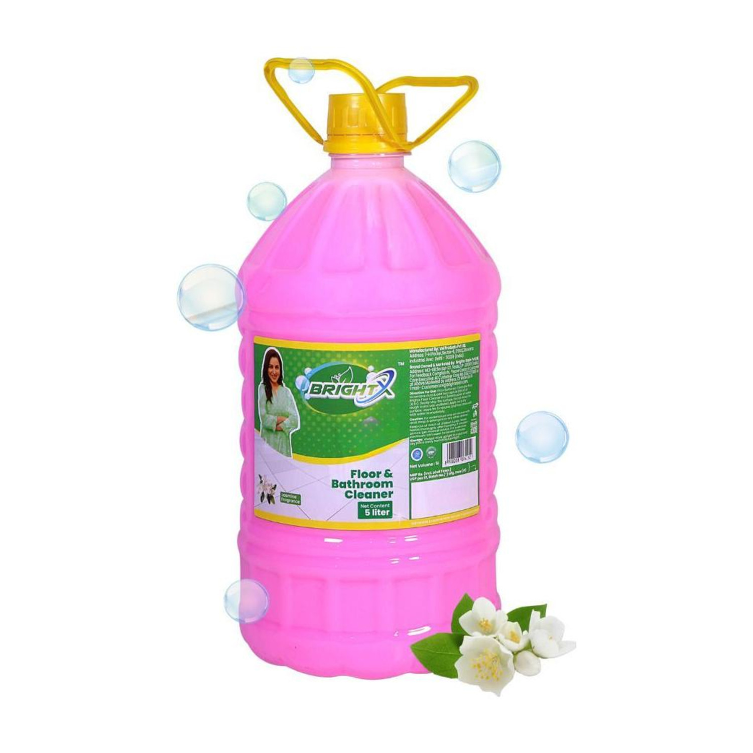 Image of Brightx Deep Cleaning Phenyl For Floor And Bathroom Cleaner Jasmine