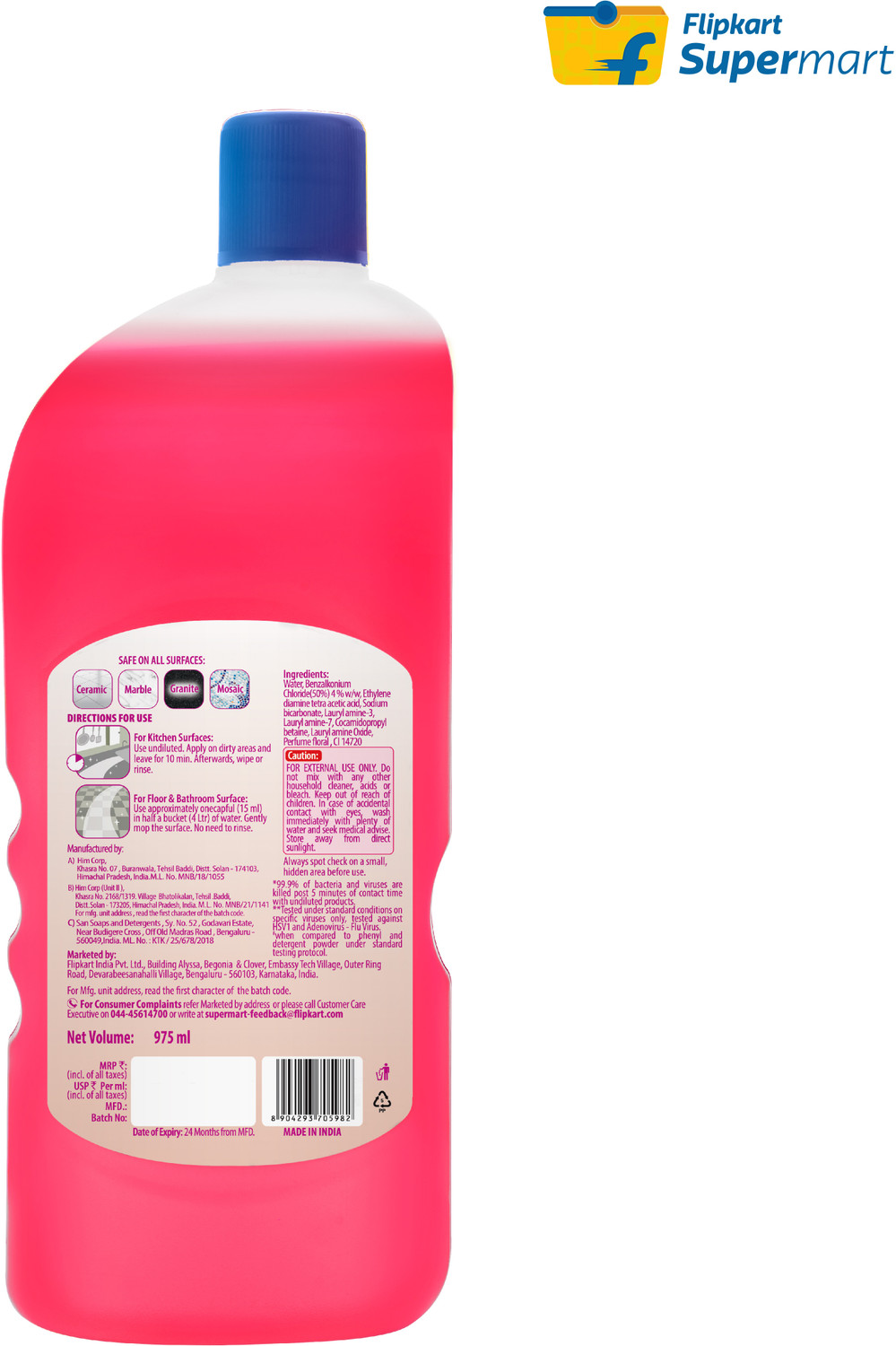 Image of Flipkart Supermart Disinfectant Surface Cleaner - Floral