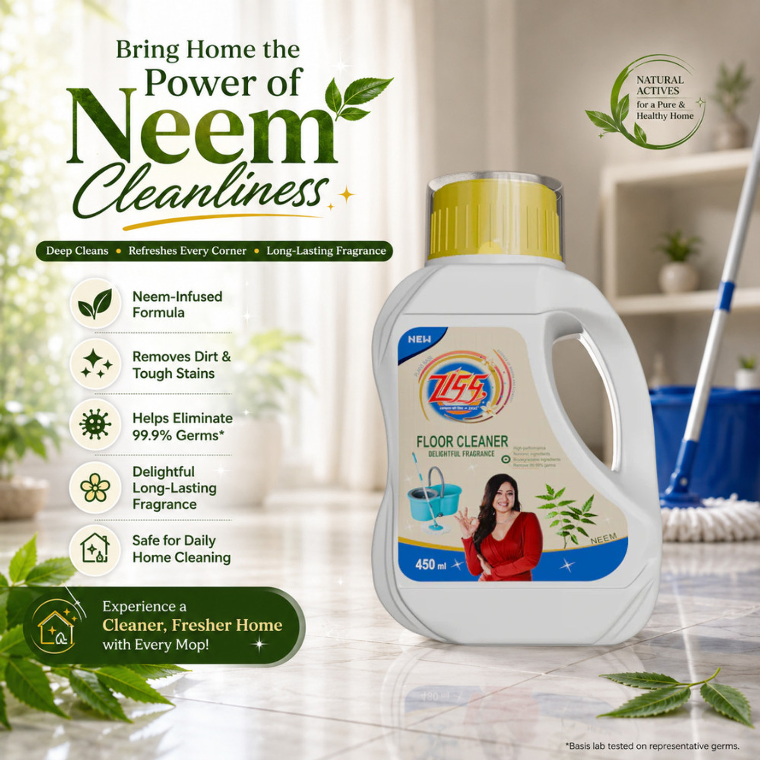 Image of Zigg Floor Cleaner 450ml Delightful Fragrance