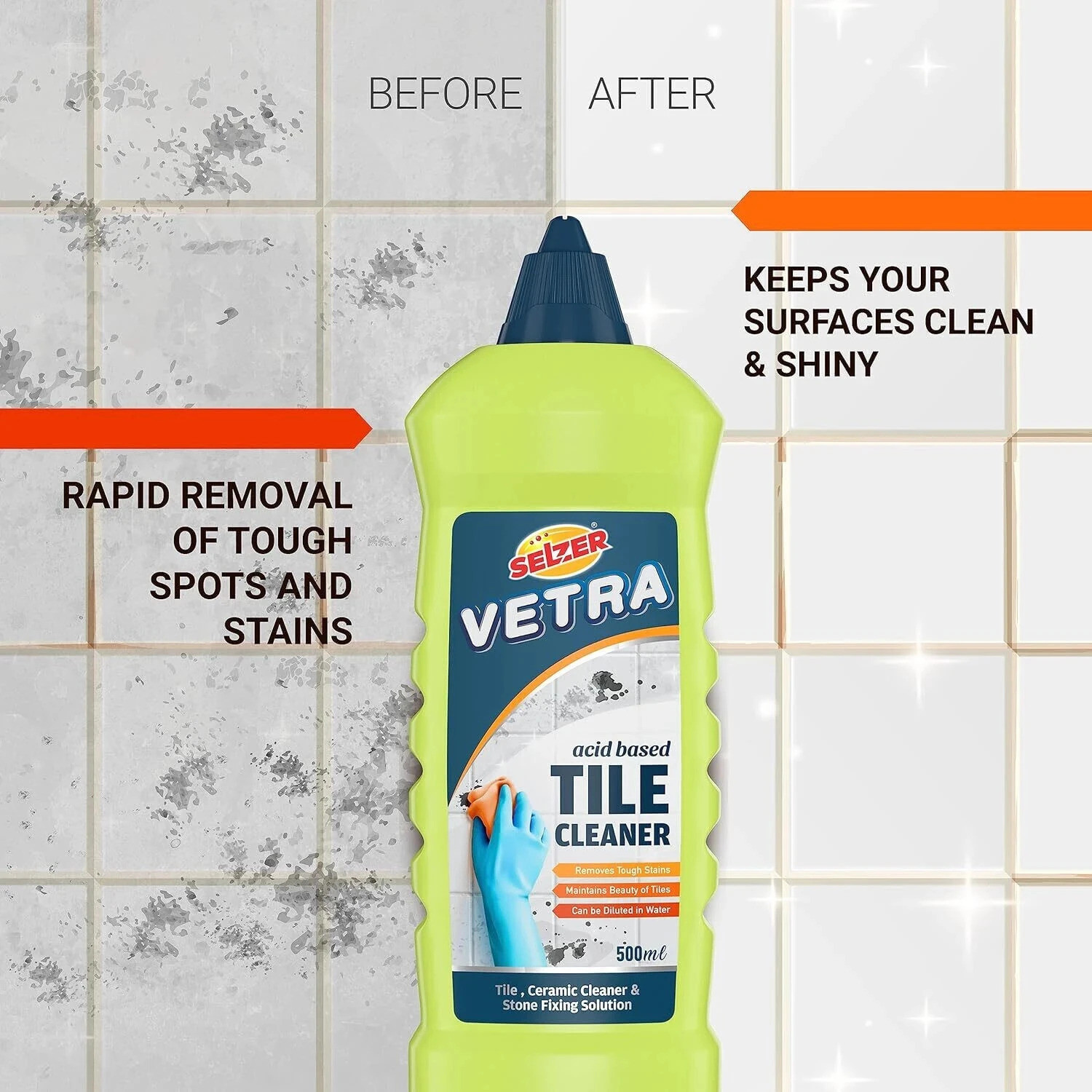 Image of SELZER Tile Cleaner | Remove Tough spots -
