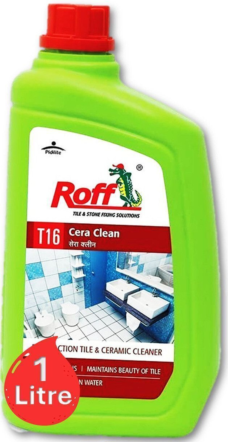 Image of Pidilite Industries Ltd Roff Cera Clean Tile, Floor, Ceramic Cleaner, removes stubborn stains 1L T16 Roff Cera Clean Professional Tile, Floor and Ceramic Cleaner