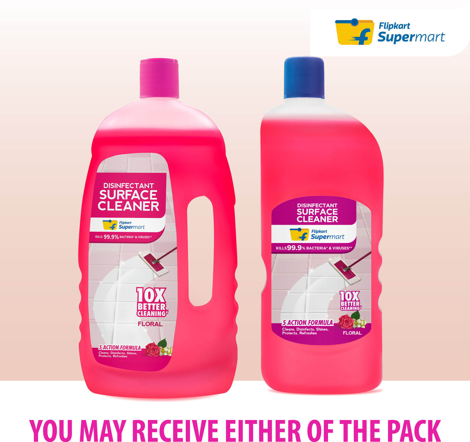 Image of Flipkart Supermart Disinfectant Surface Cleaner - Floral