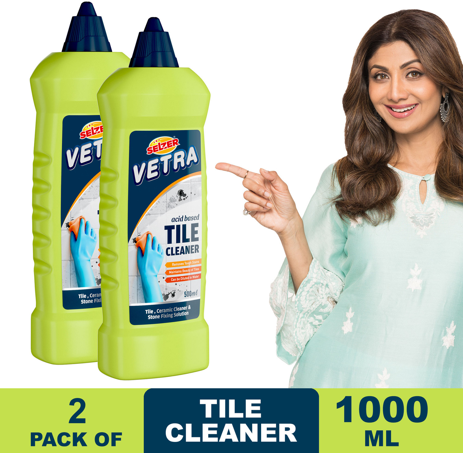 Image of SELZER Vetra Tile Cleaner | Remove Tough spots & stains | Floor and Tile Cleaner -