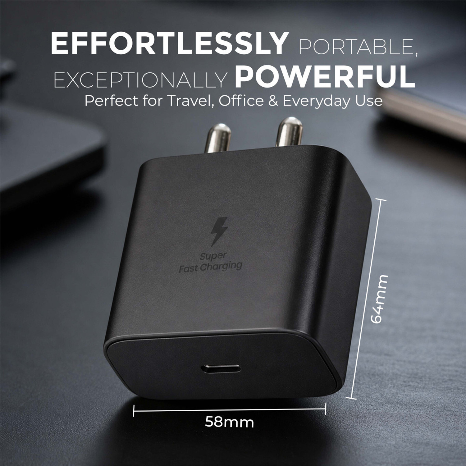 Image of deshit 45 W Adaptive Fast Charging 3 A Wall Charger for Mobile with Detachable Cable