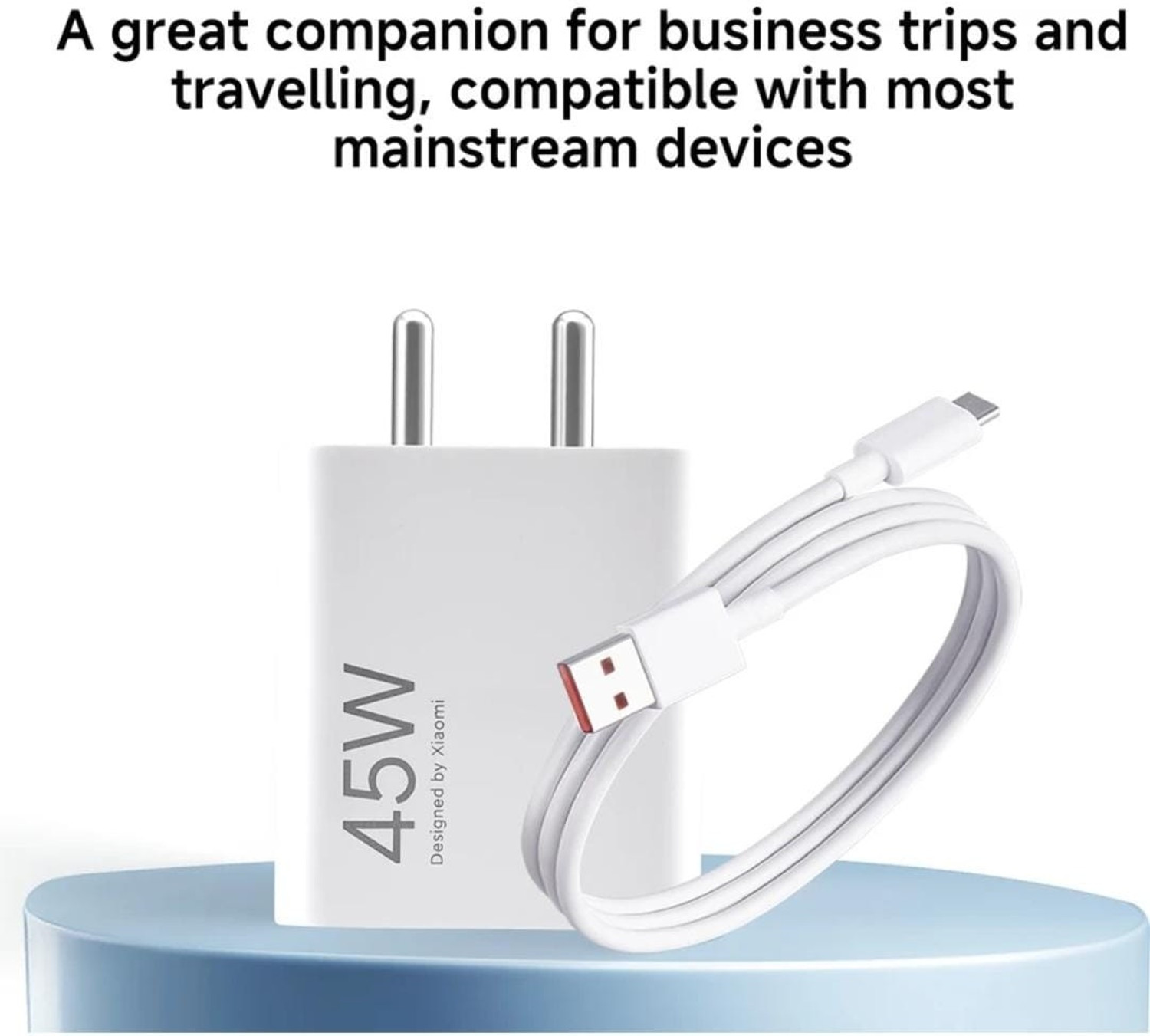 Image of XIAOMI Quick Charge 3 A Wall Charger for Mobile with Detachable Cable