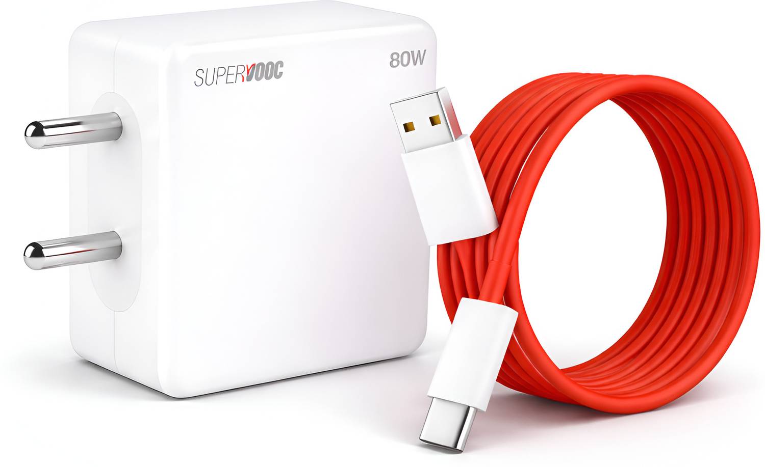 MMAK 80 W SuperVOOC 5 A Wall Charger for Mobile with Detachable Cable