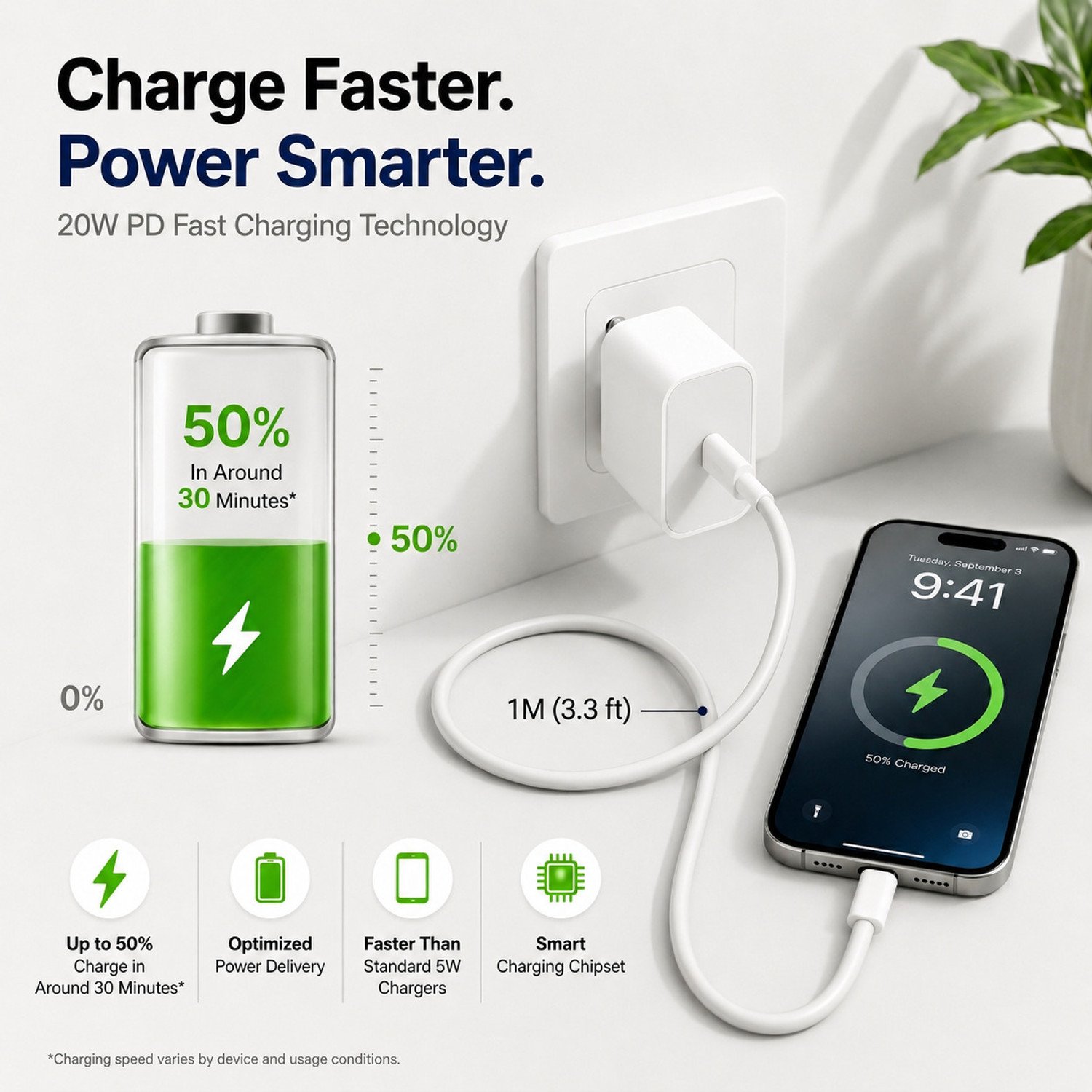 Image of Flipkart SmartBuy 20 W PD 3 A Wall Charger for Mobile