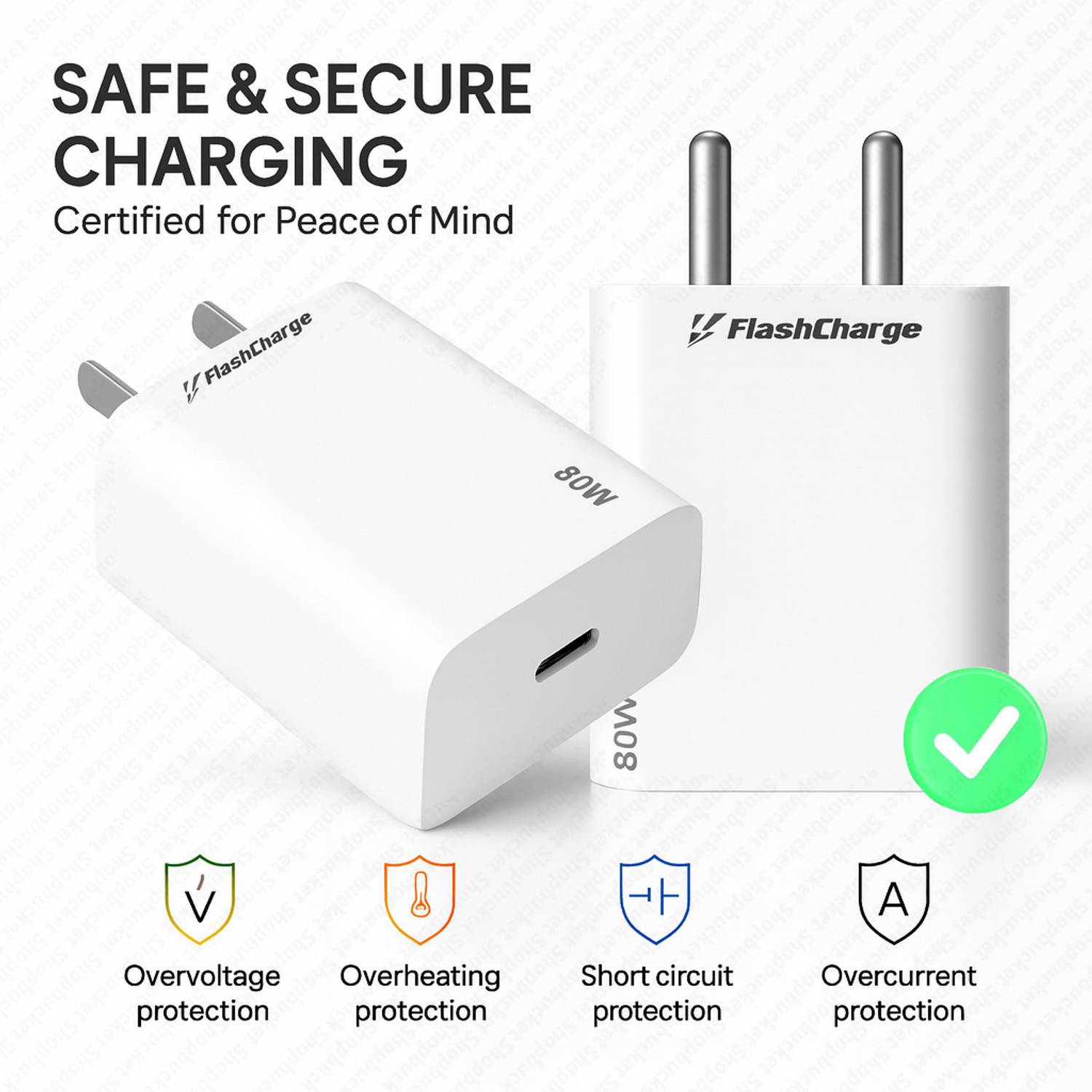 shopbucket 80W Quick Charge Wall Charger - Image 3