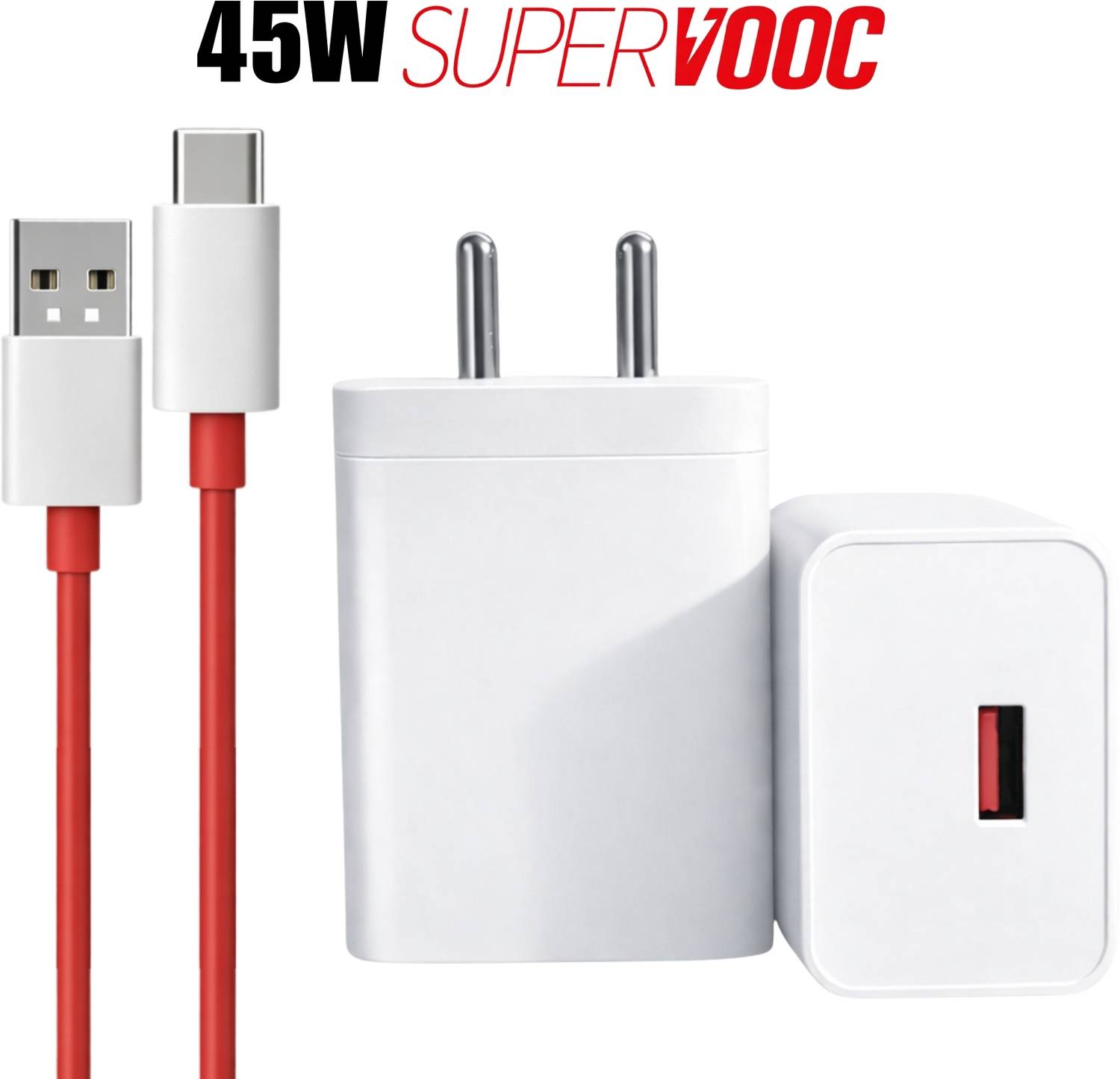 MegVolt 45 W SuperVOOC 5.4 A Wall Charger for Mobile with Detachable Cable
