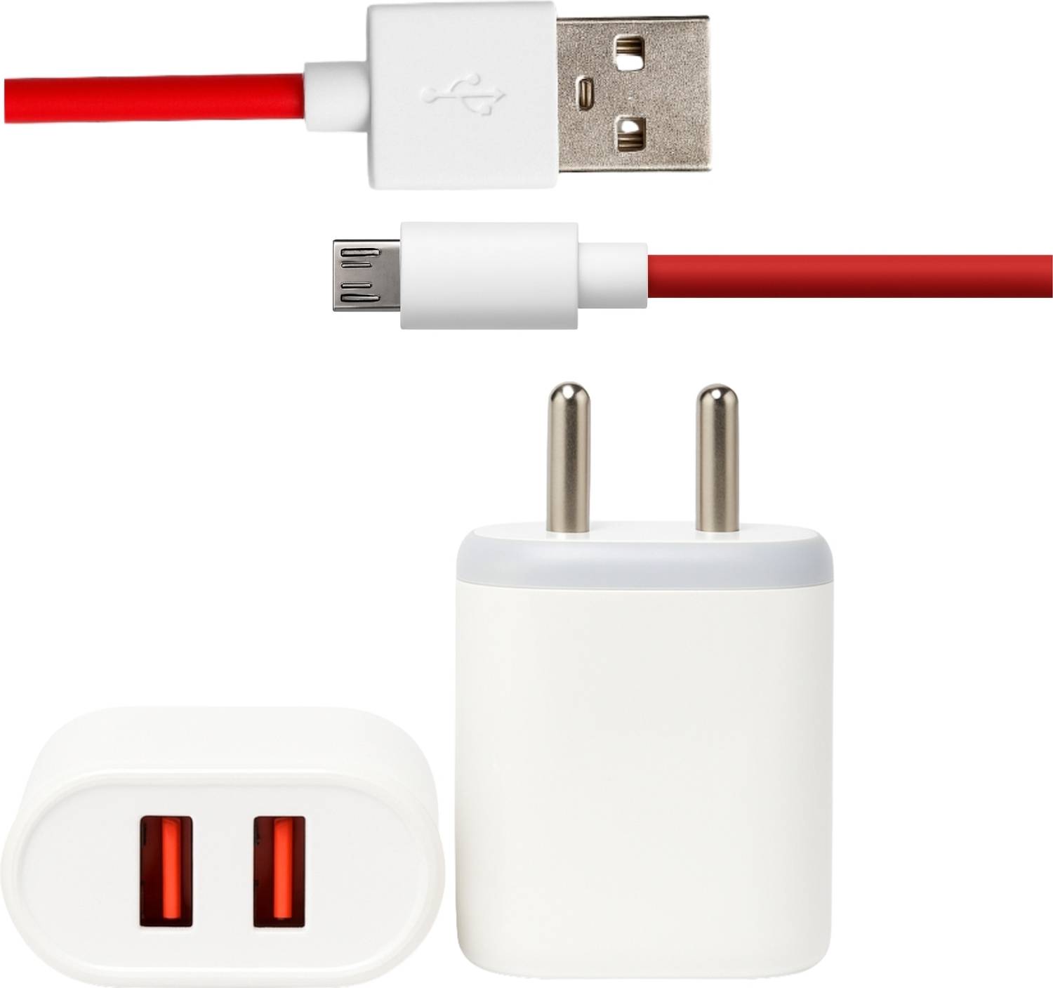 ChargHunt 12 W Quick Charge 3.4 A Multi-pin Wall Charger for Mobile with Detachable Cable