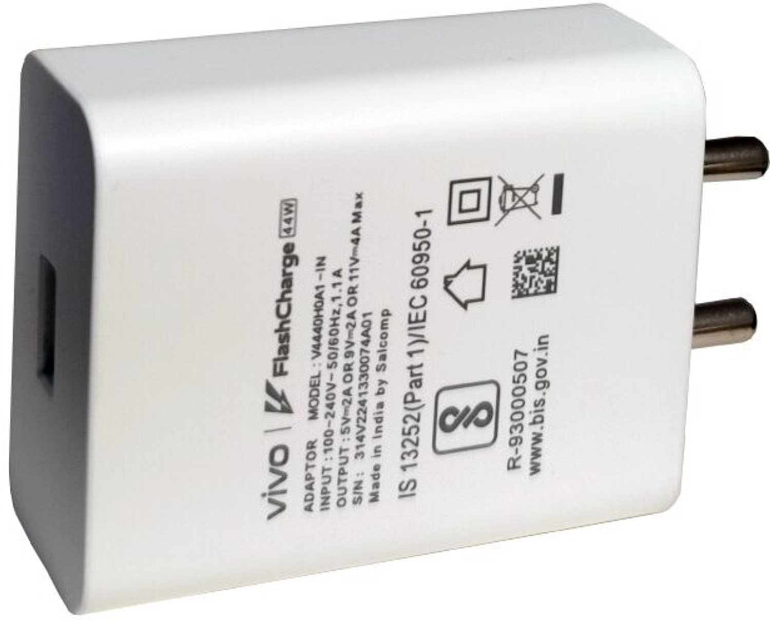 Image of vivo 10 W 2 A Wall Charger for Mobile
