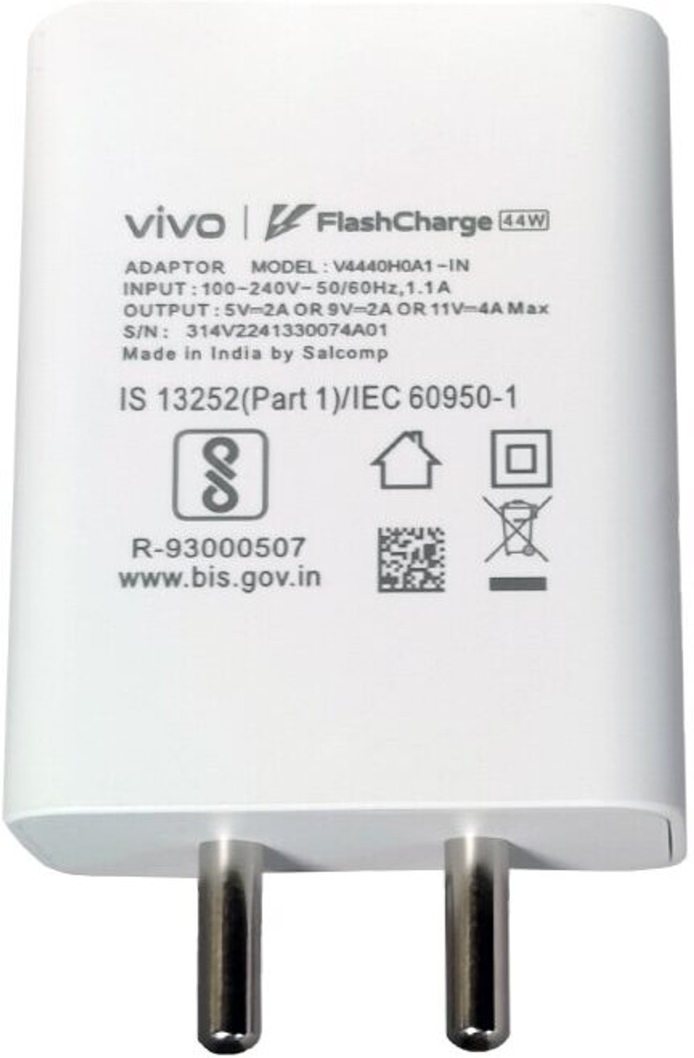 Image of vivo 10 W 2 A Wall Charger for Mobile