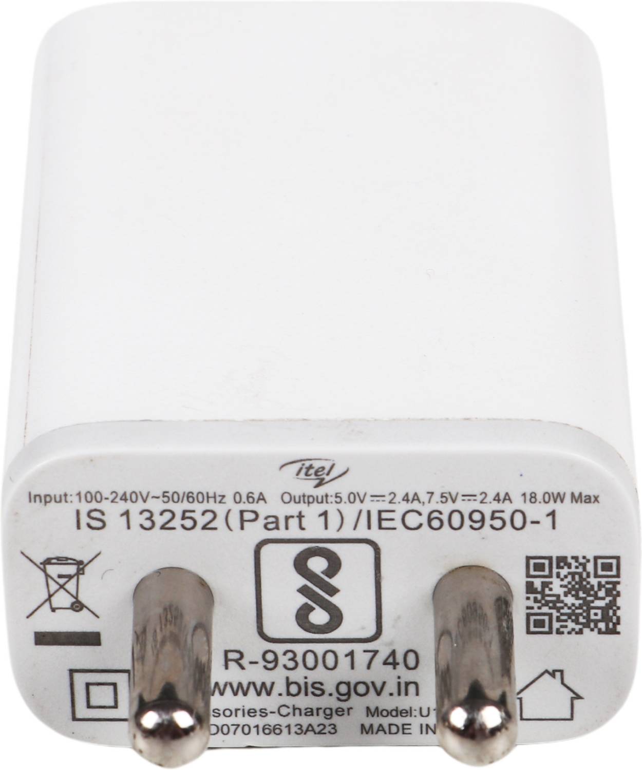 itel 18 W 2 A Wall Charger for Mobile