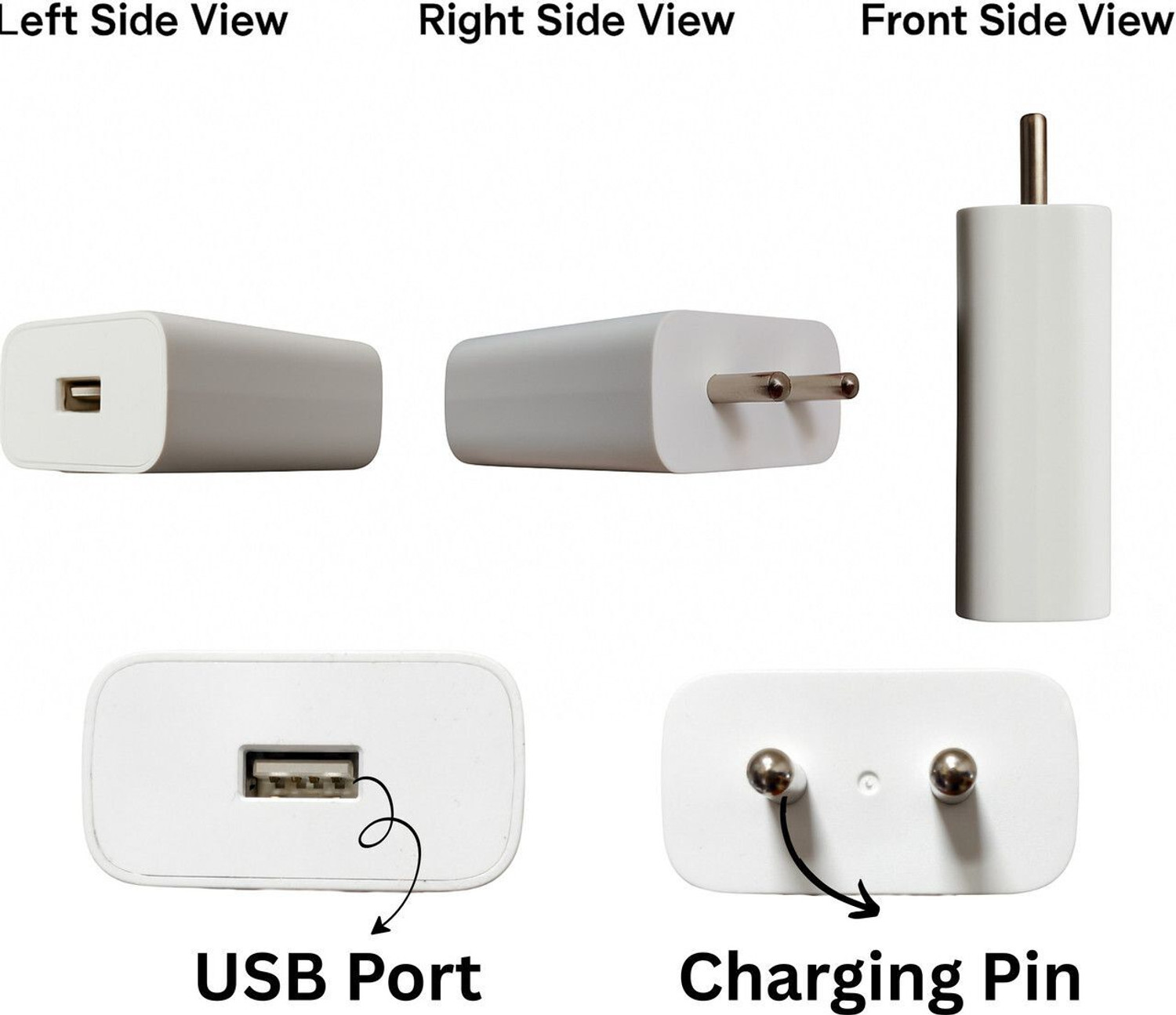 Image of vivo 44 W Qualcomm 2.0 2 A Wall Charger for Mobile with Detachable Cable