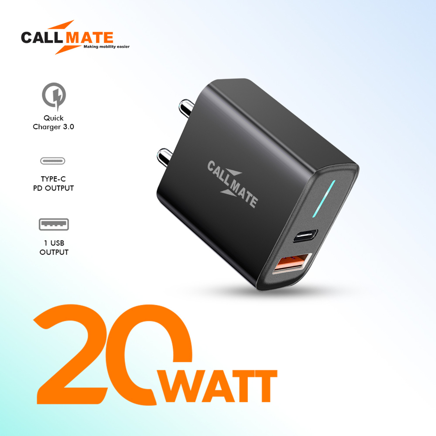 Callmate 20 W PD Wall Charger for Mobile - Price History