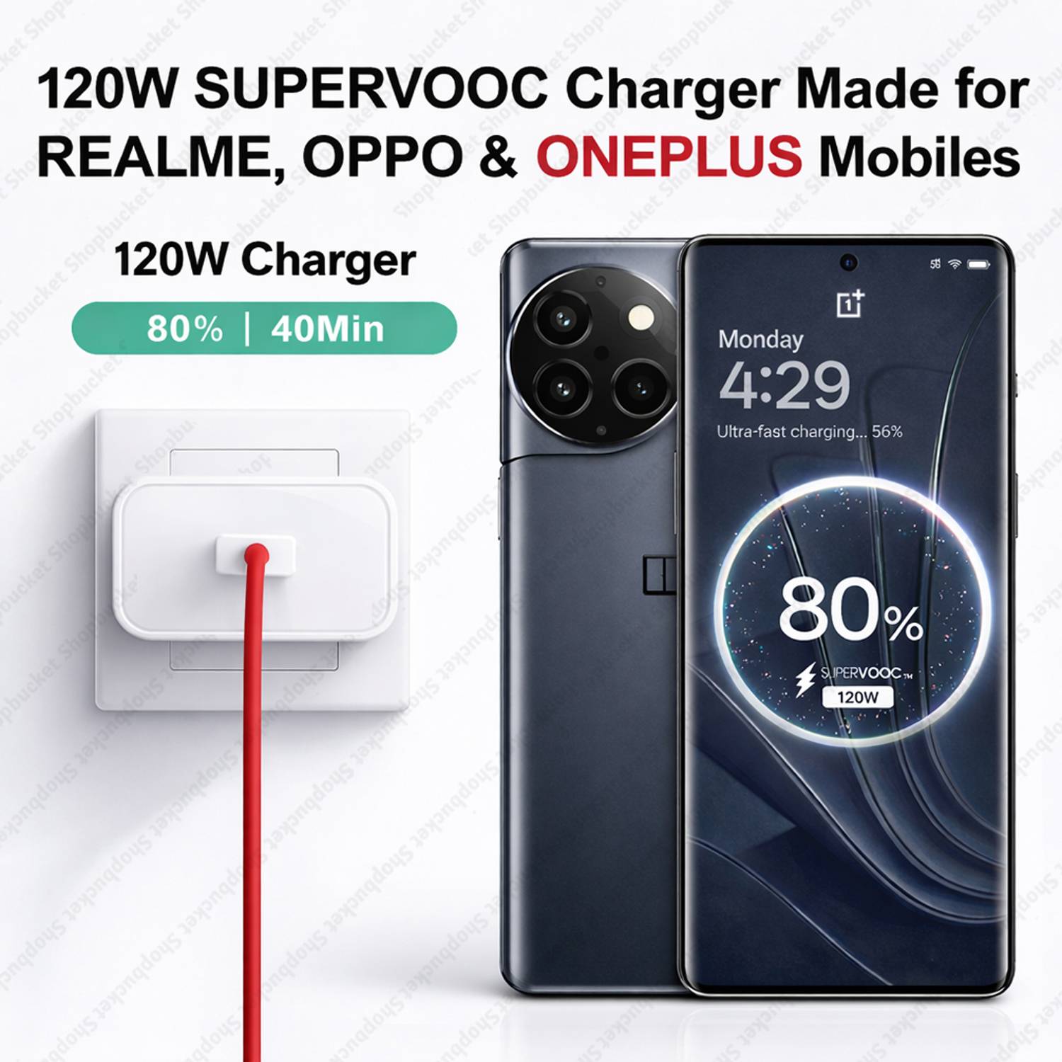 SB 120W SuperVOOC 5A Wall Charger - Image 2