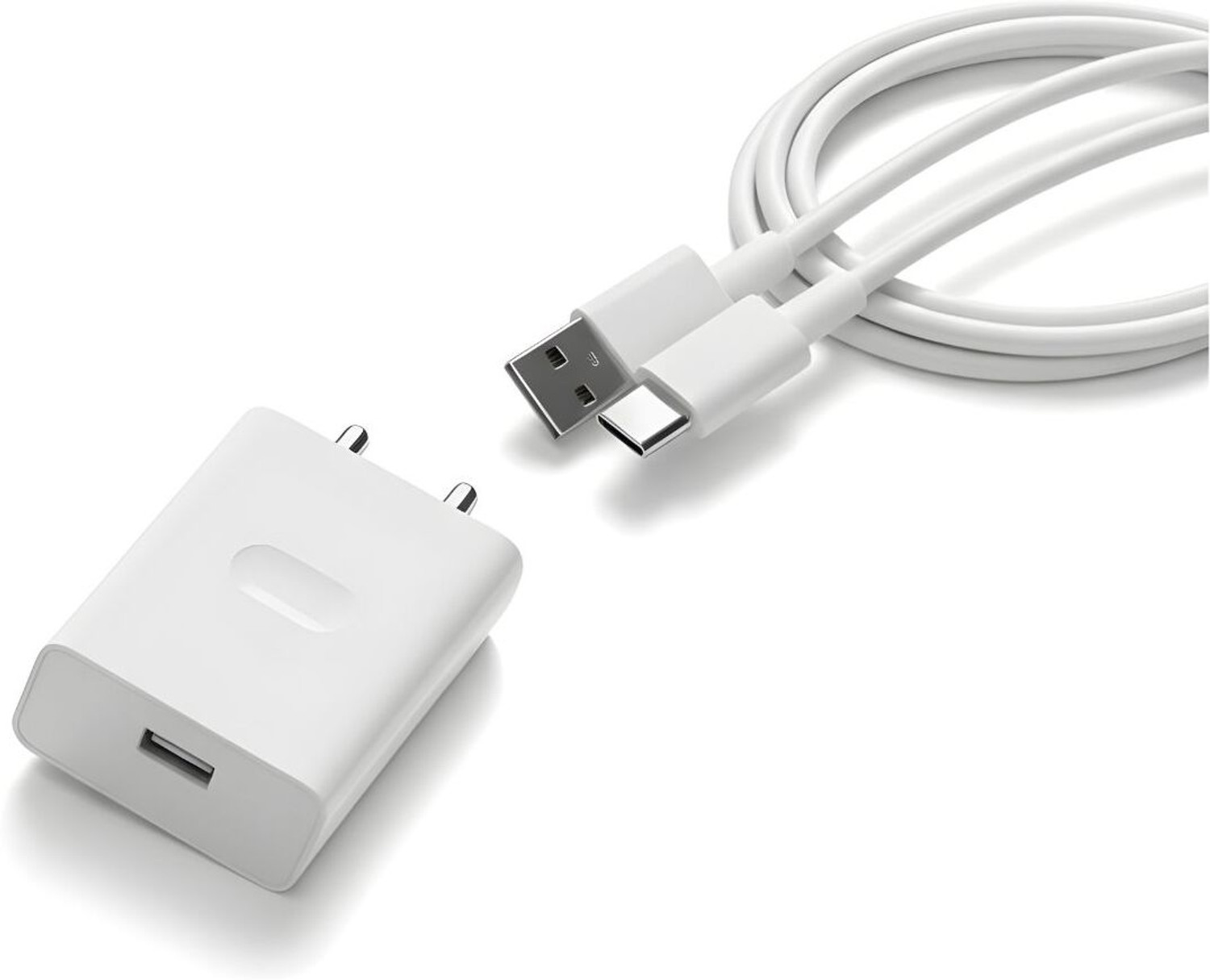 Image of MAK 65 W SuperVOOC 4 A Wall Charger for Mobile with Detachable Cable
