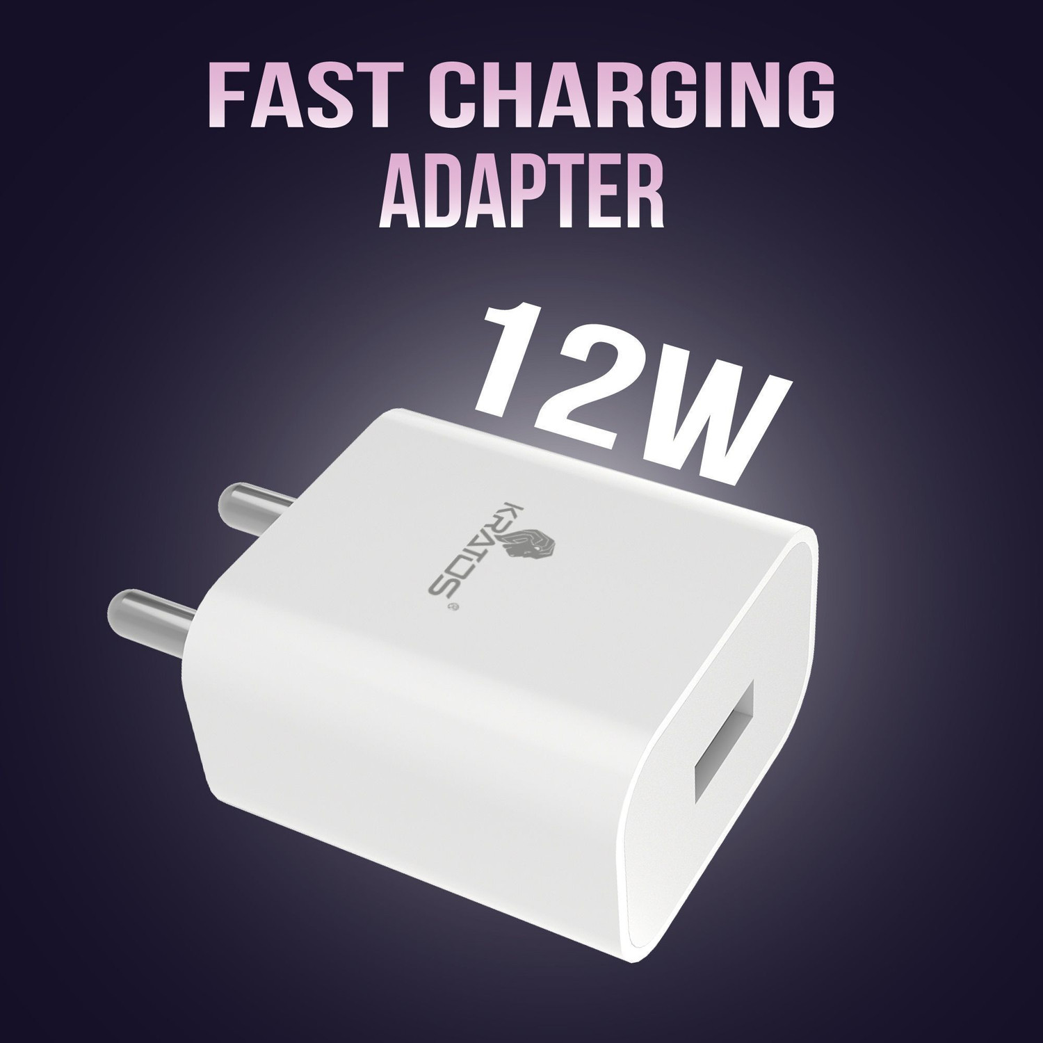 Image of Kratos 12 W Quick Charge Single Port Mobile Charger