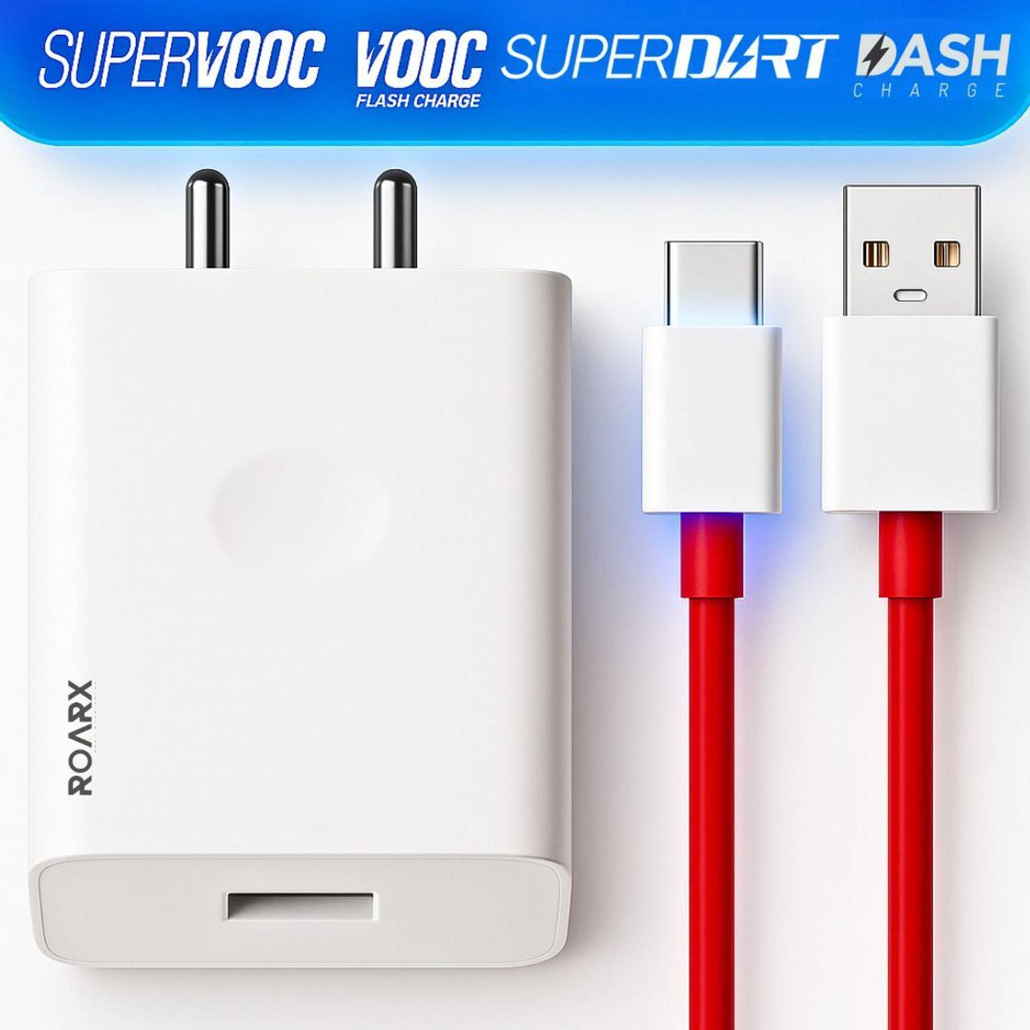 maxxcen 33 W SuperVOOC 6 A Wall Charger for Mobile with Detachable Cable
